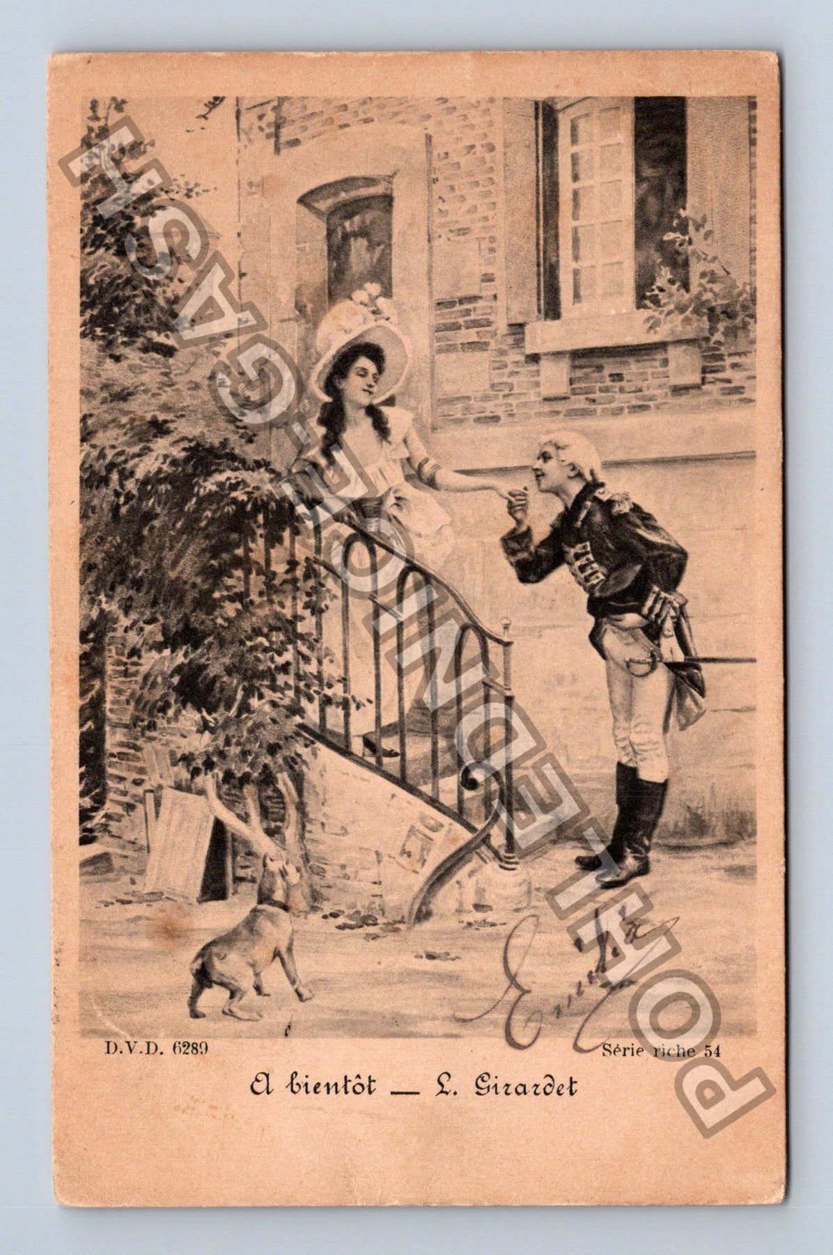 Pohlednice Francie E. Girardet À bientôt 1900 (M42821)