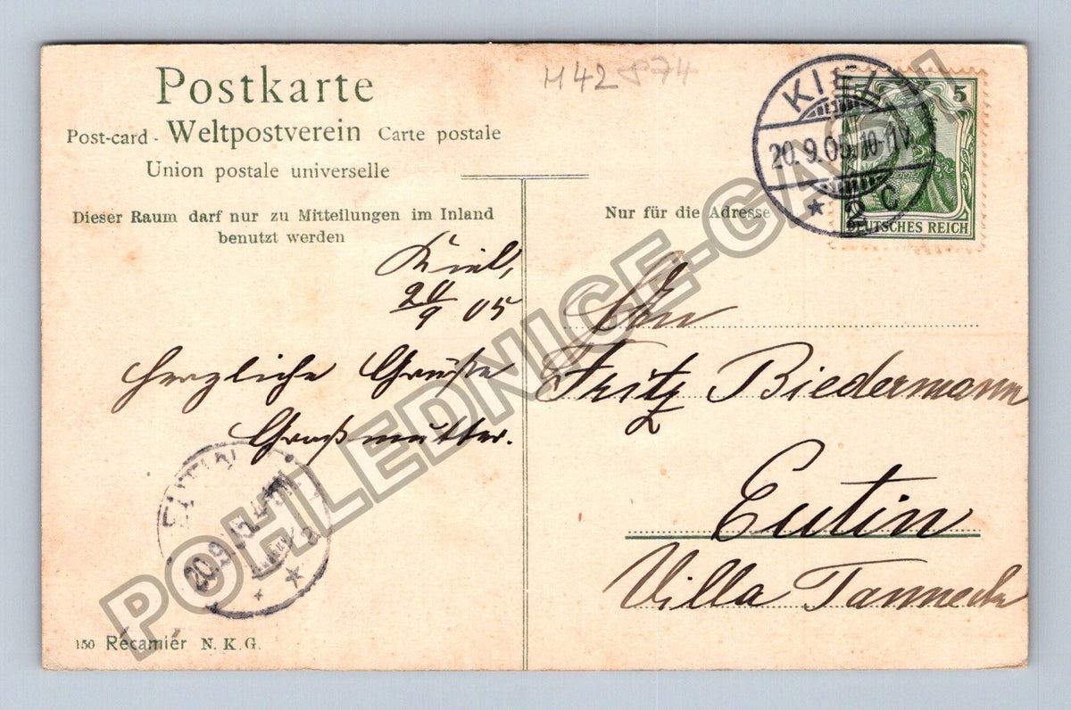 Pohlednice Německo Eutin Villa Tanneck 1905 (M42874)