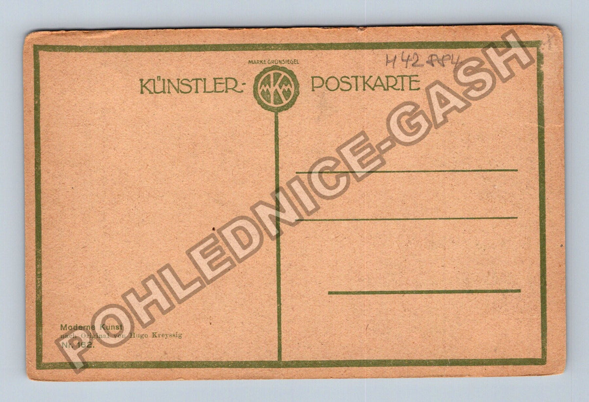 Pohlednice Moderne Kunst Hugo Kreyssig lesní cesta (M42884)