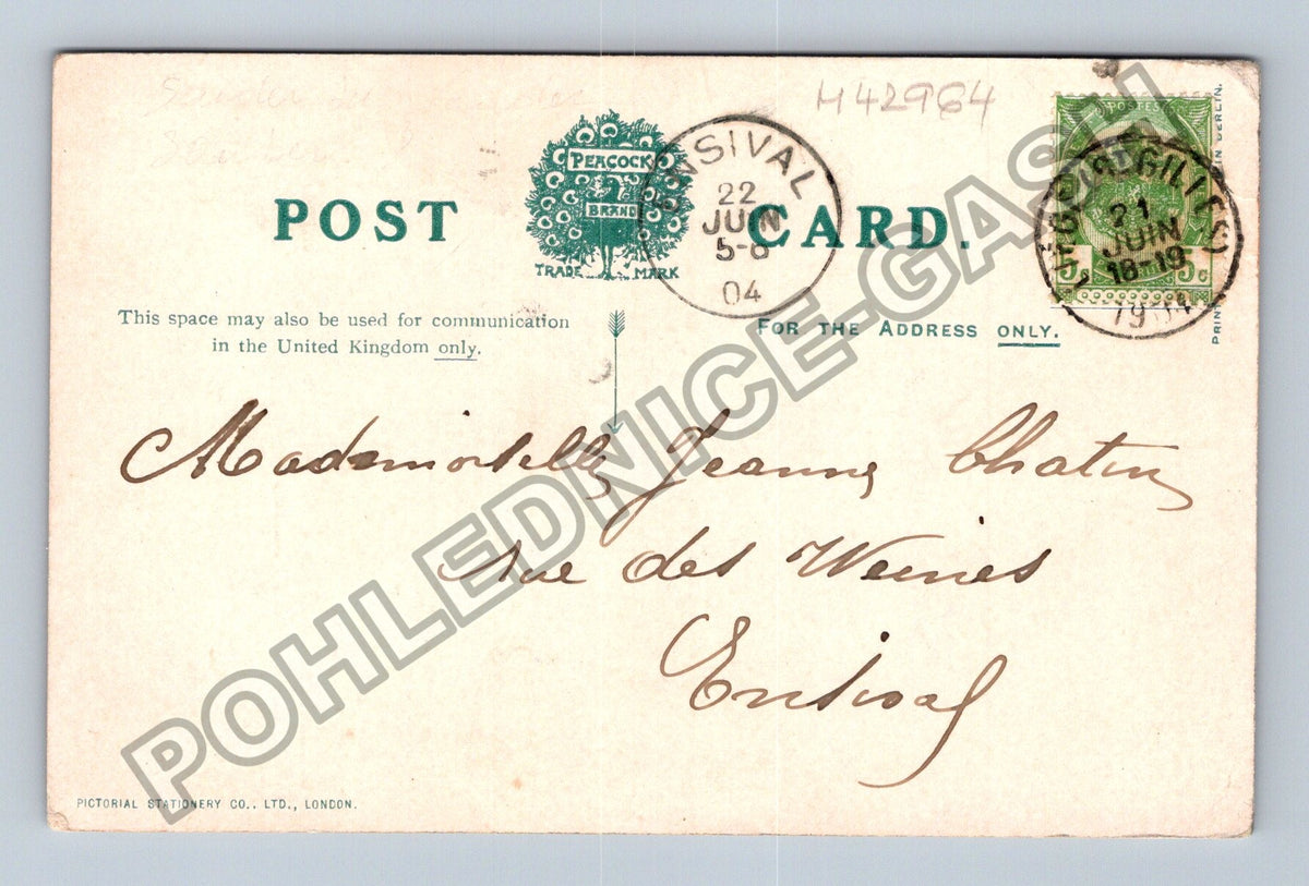 Pohlednice Velká Británie Hot Potatoes Londýn 1904 (M42964)