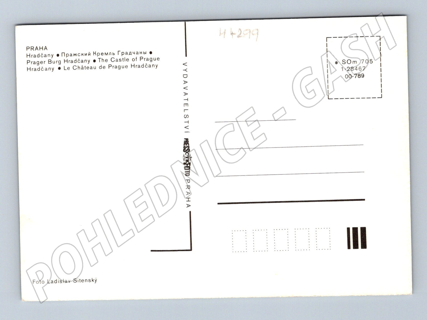 Pohlednice Praha Hradčany zimní Sitenský (M4299)