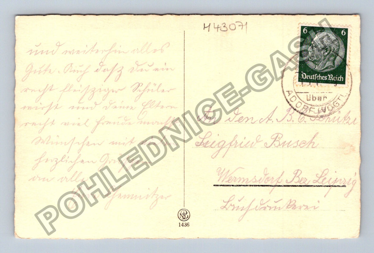 Pohlednice Německo chlapec s kornoutem (M43071)