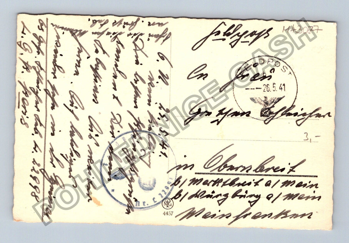 Pohlednice Německo chlapec s březovou větvičkou 1941 (M43077)