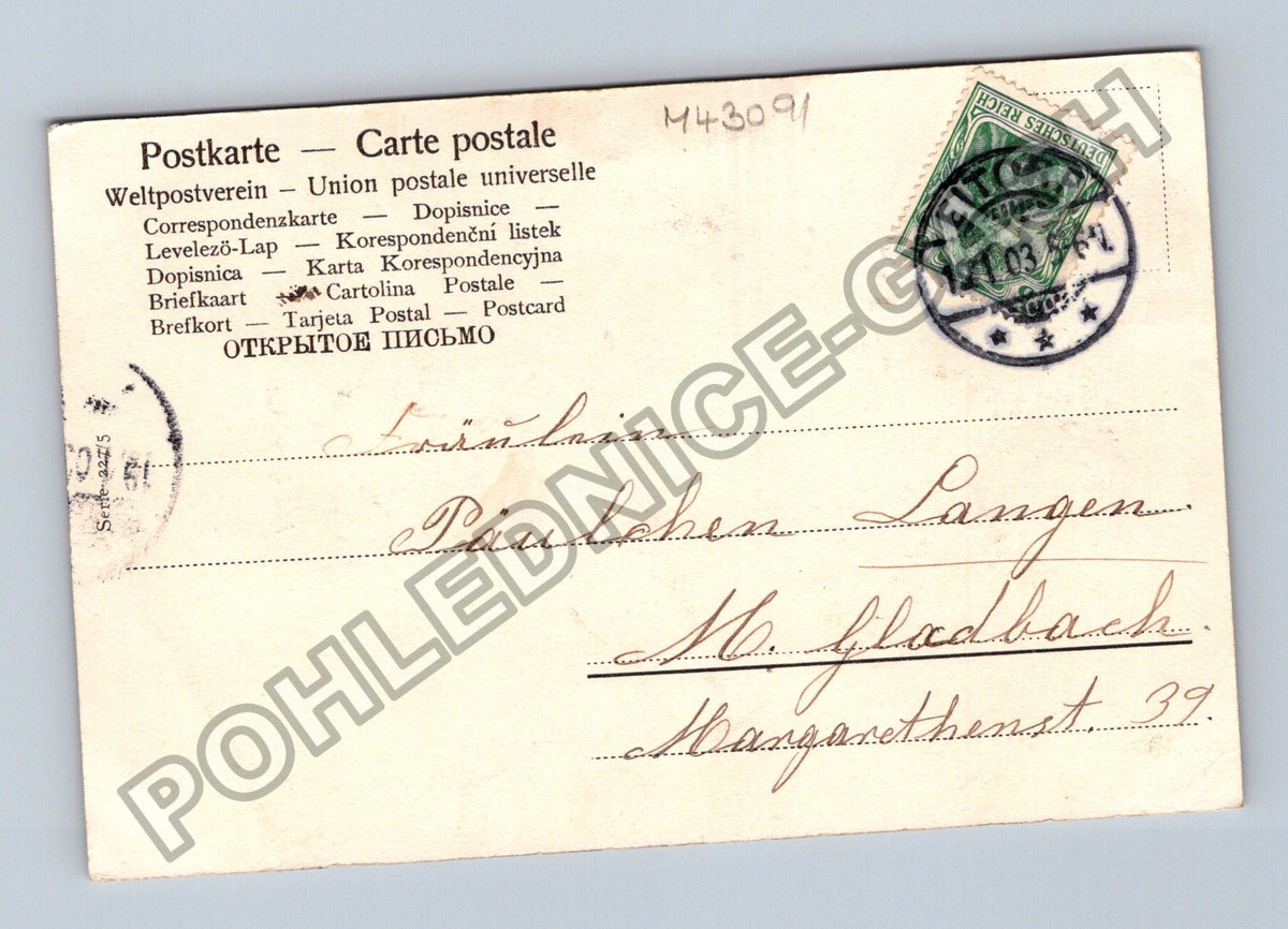 Pohlednice Německo dívka s čepcem Rothkäppchen 1903 (M43091)