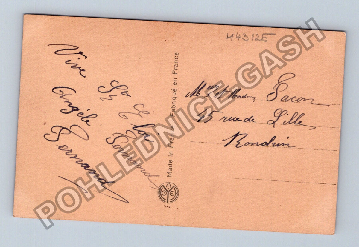 Pohlednice Francie žena na koni (M43125)