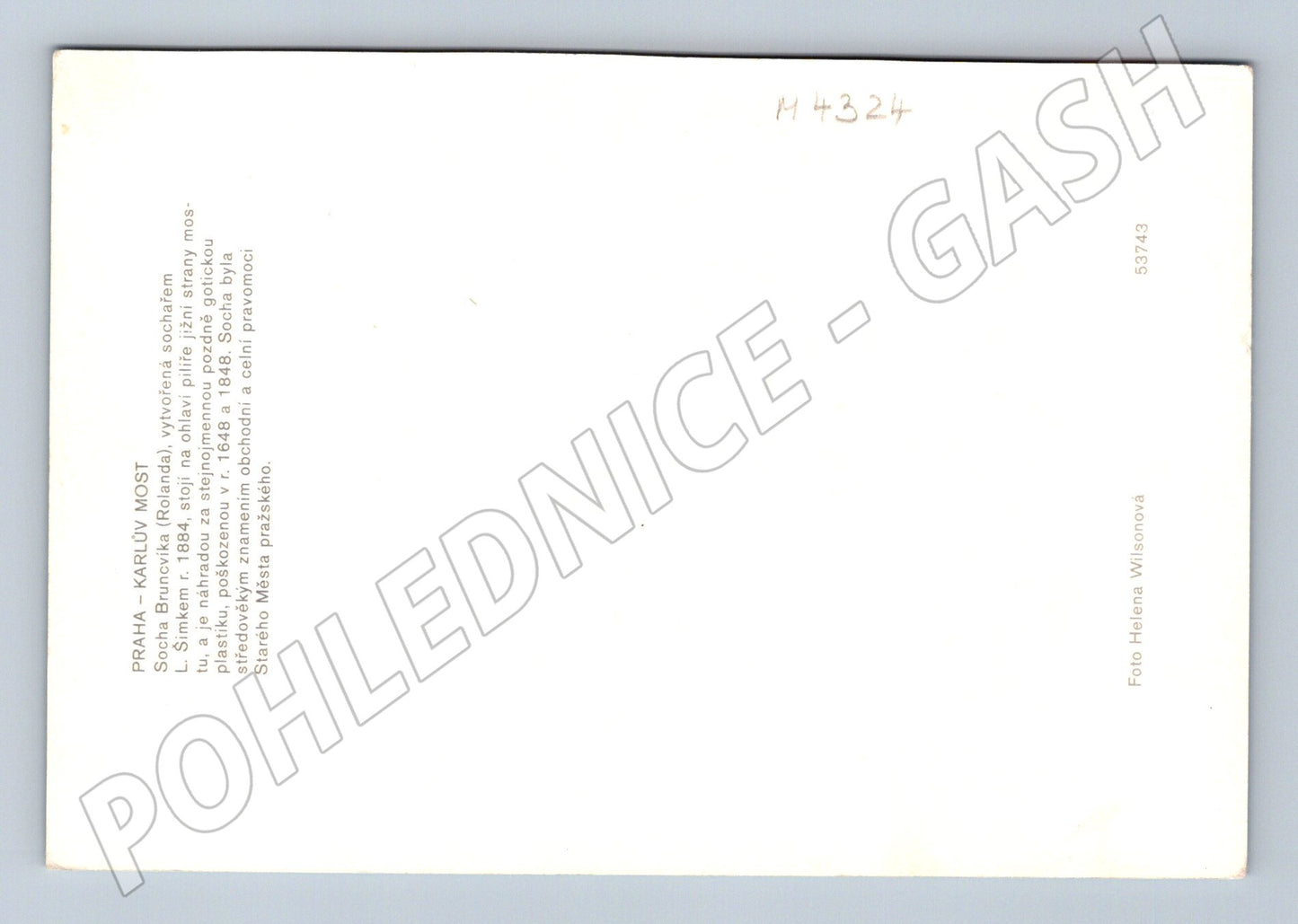 Pohlednice Praha Karlův most fotomotiv (M4324)
