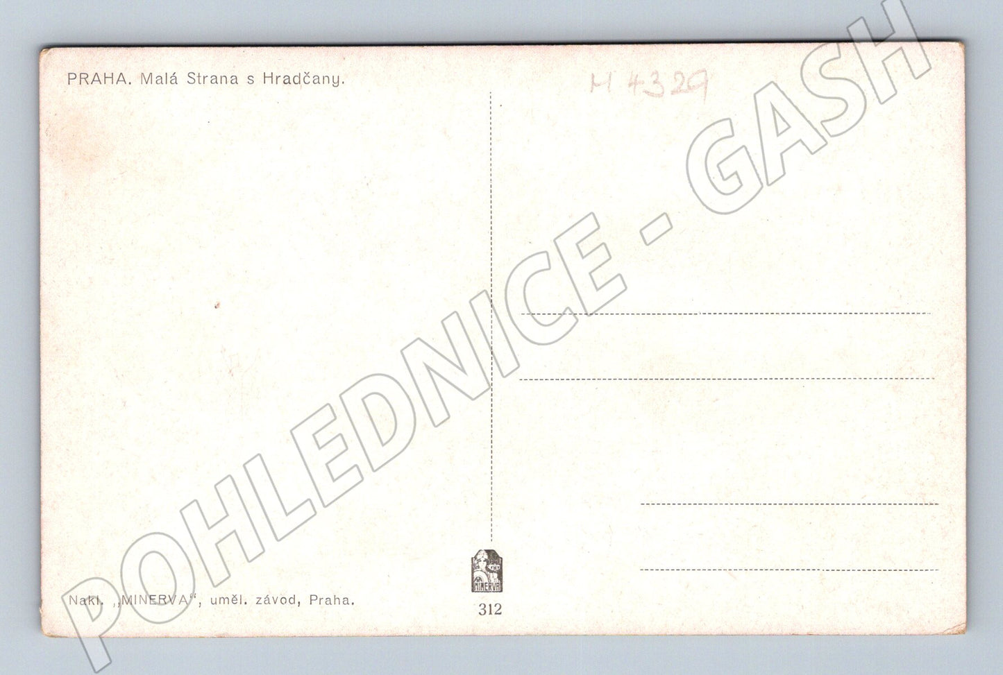Pohlednice Praha Malá Strana a Hradčany Minerva 1900 (M4329)