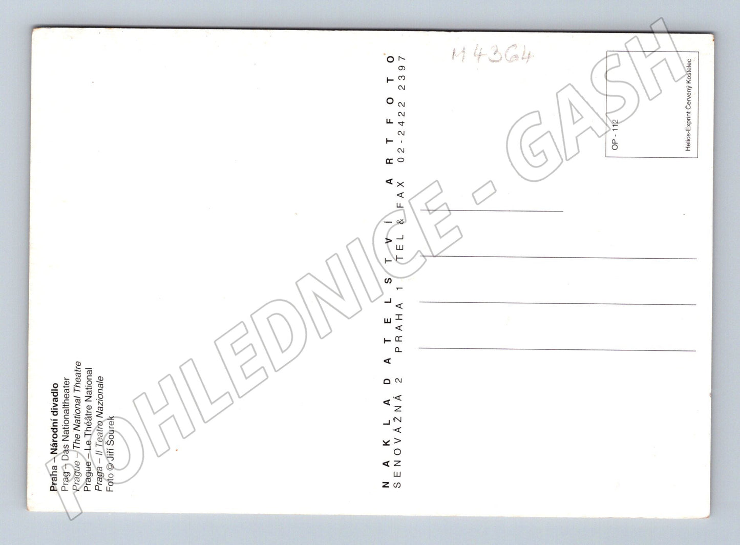 Pohlednice Praha Národní divadlo (M4364)