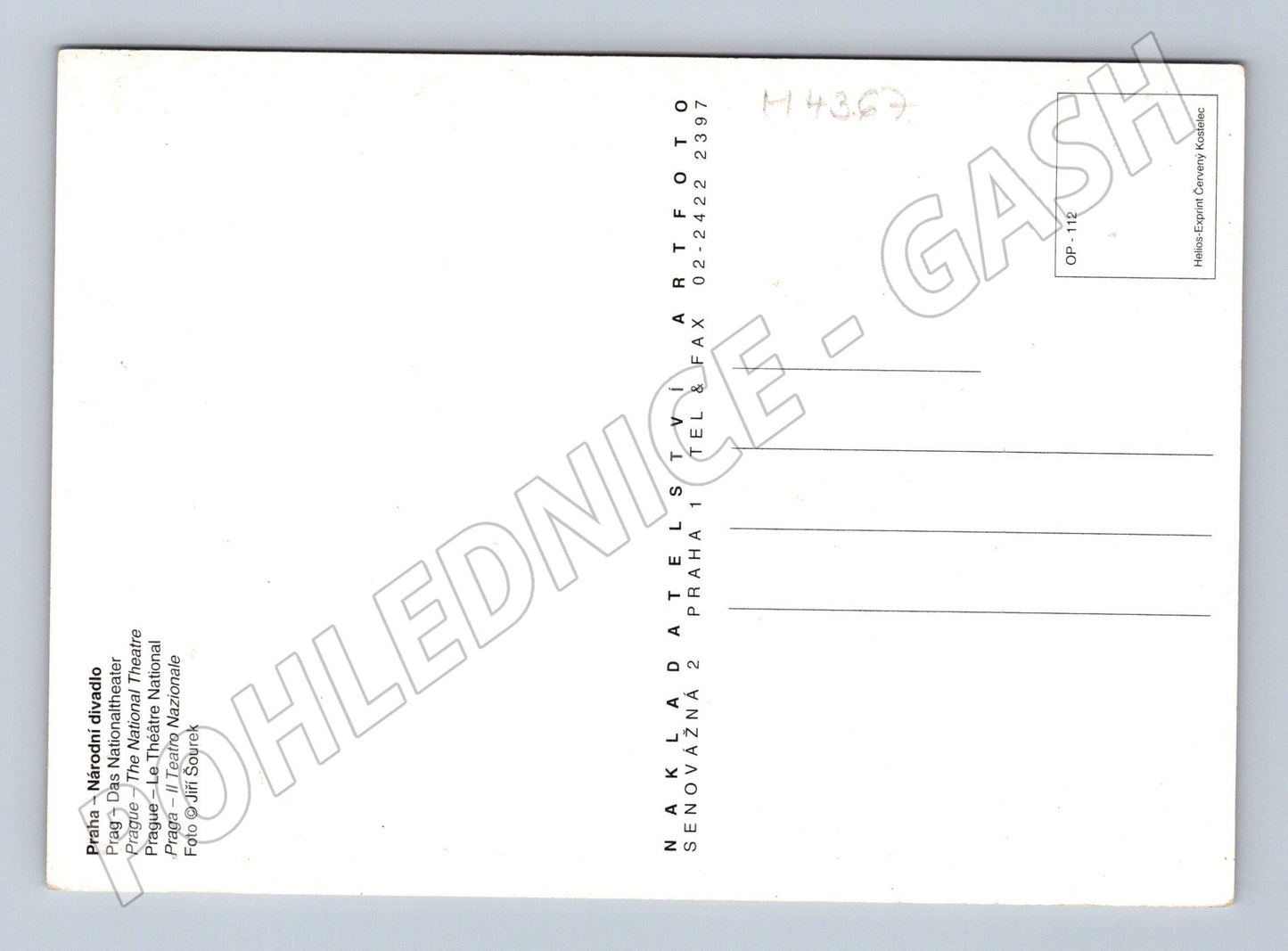 Pohlednice Praha Národní divadlo (M4367)
