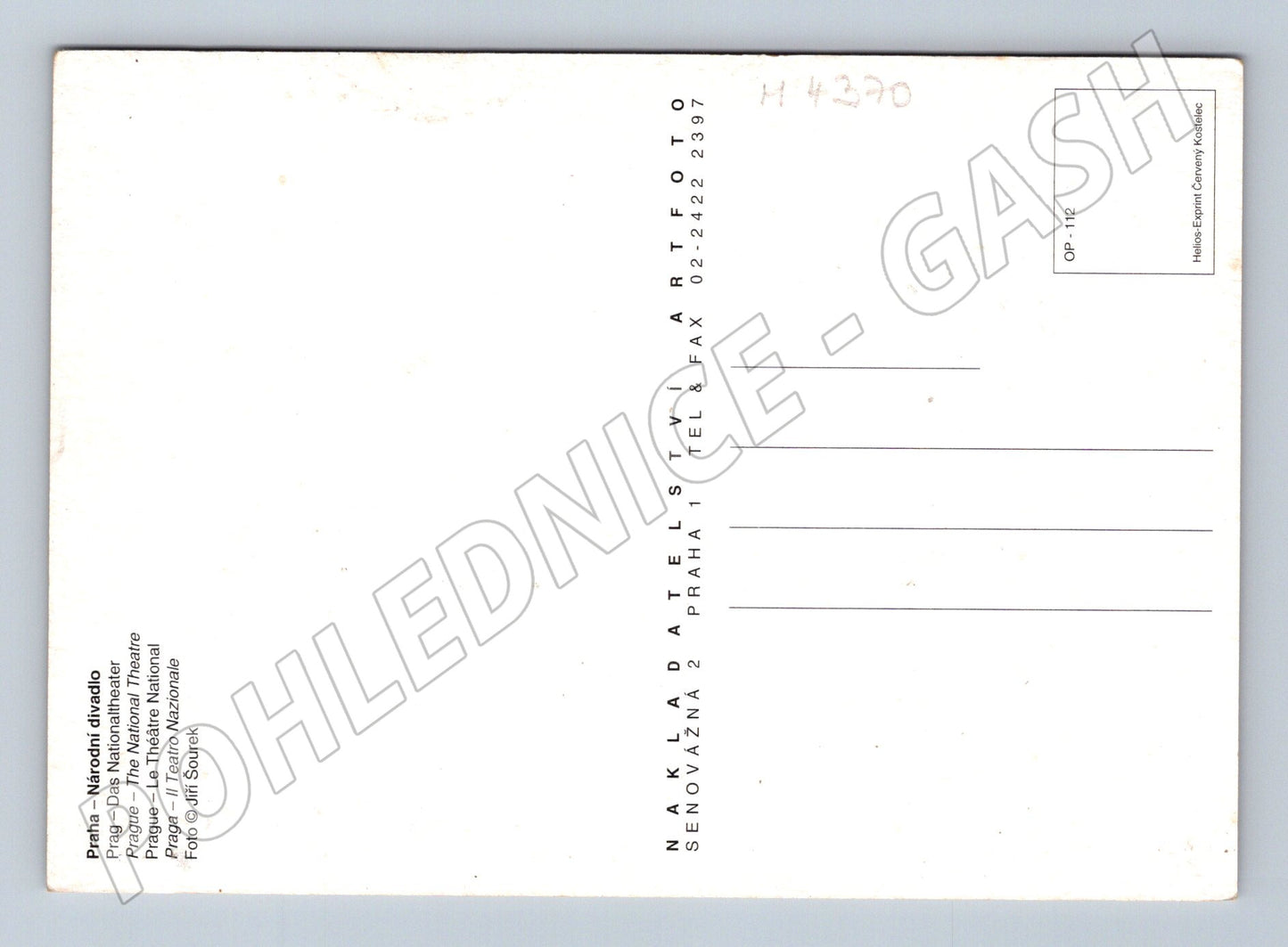 Pohlednice Praha Národní divadlo (M4370)