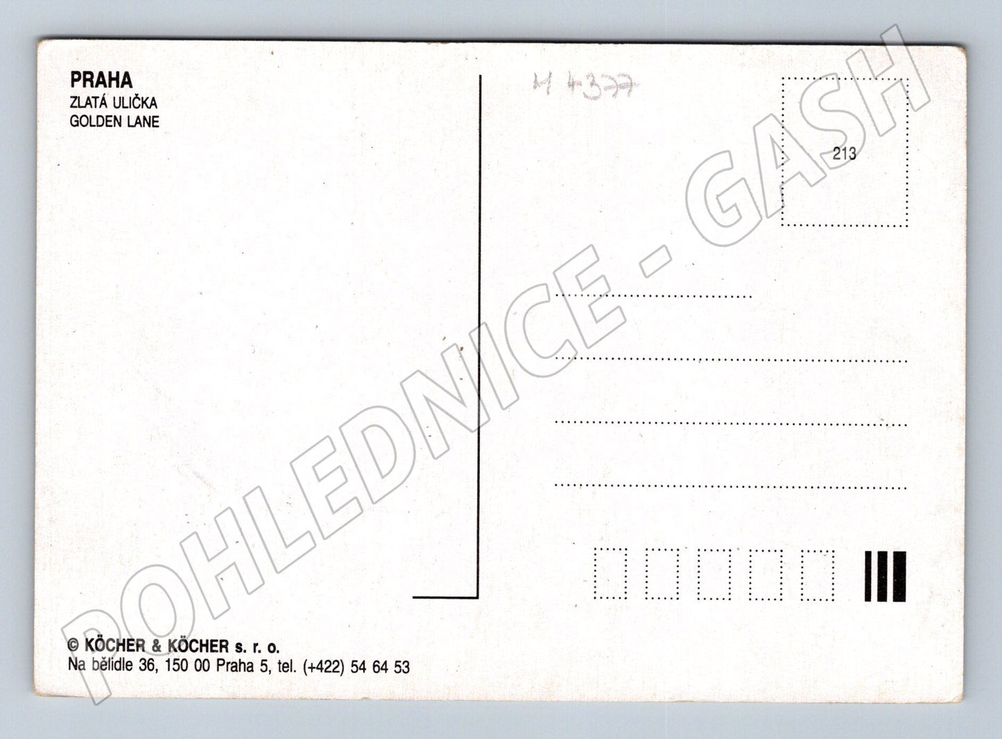 Pohlednice Praha Zlatá ulička (M4377)