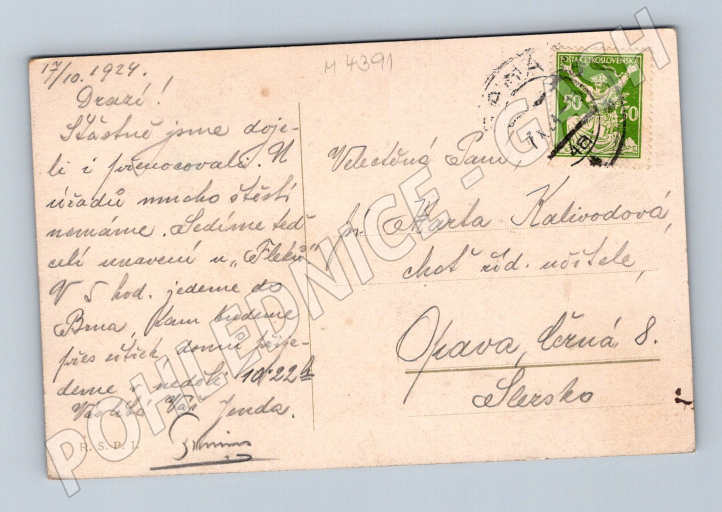 Pohlednice Praha Národní divadlo kolorovaná (M4391)