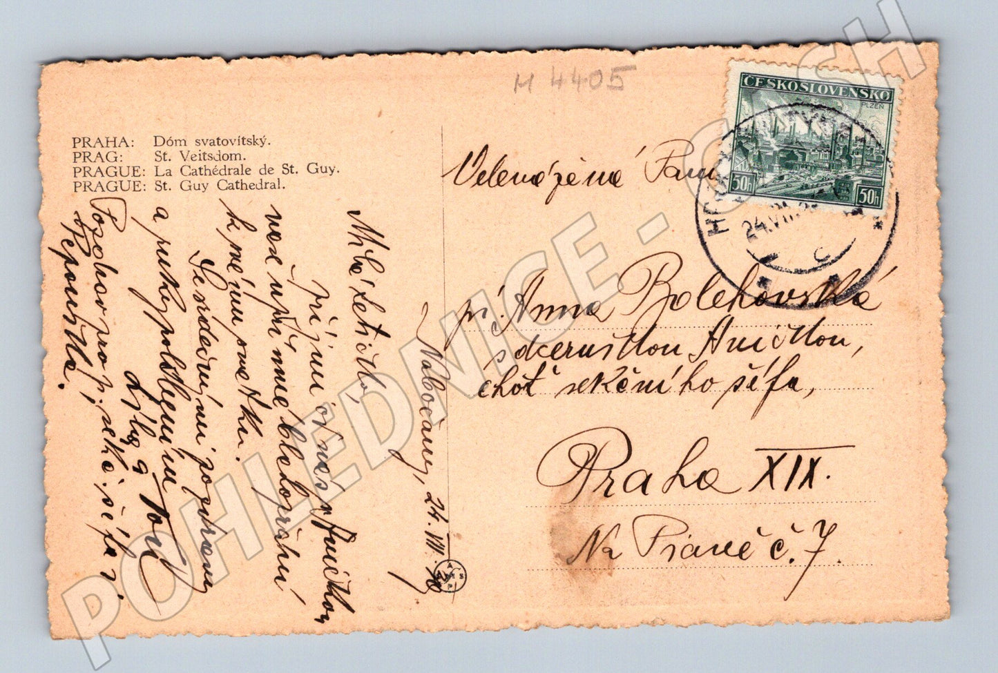 Pohlednice Praha Katedrála sv Víta Dóm (M4405)