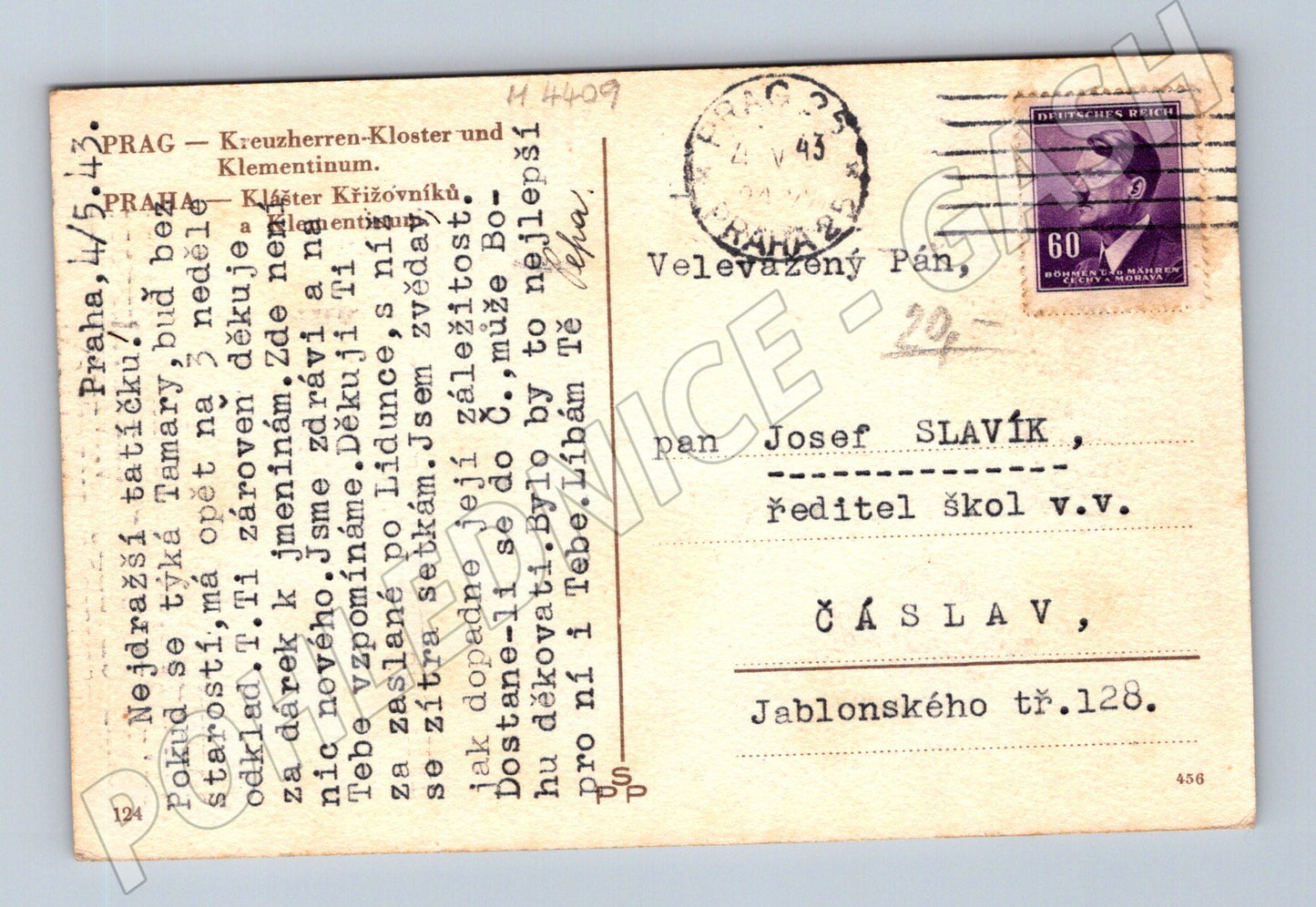 Pohlednice Praha Klášter Křižovníků Klementinum (M4409)