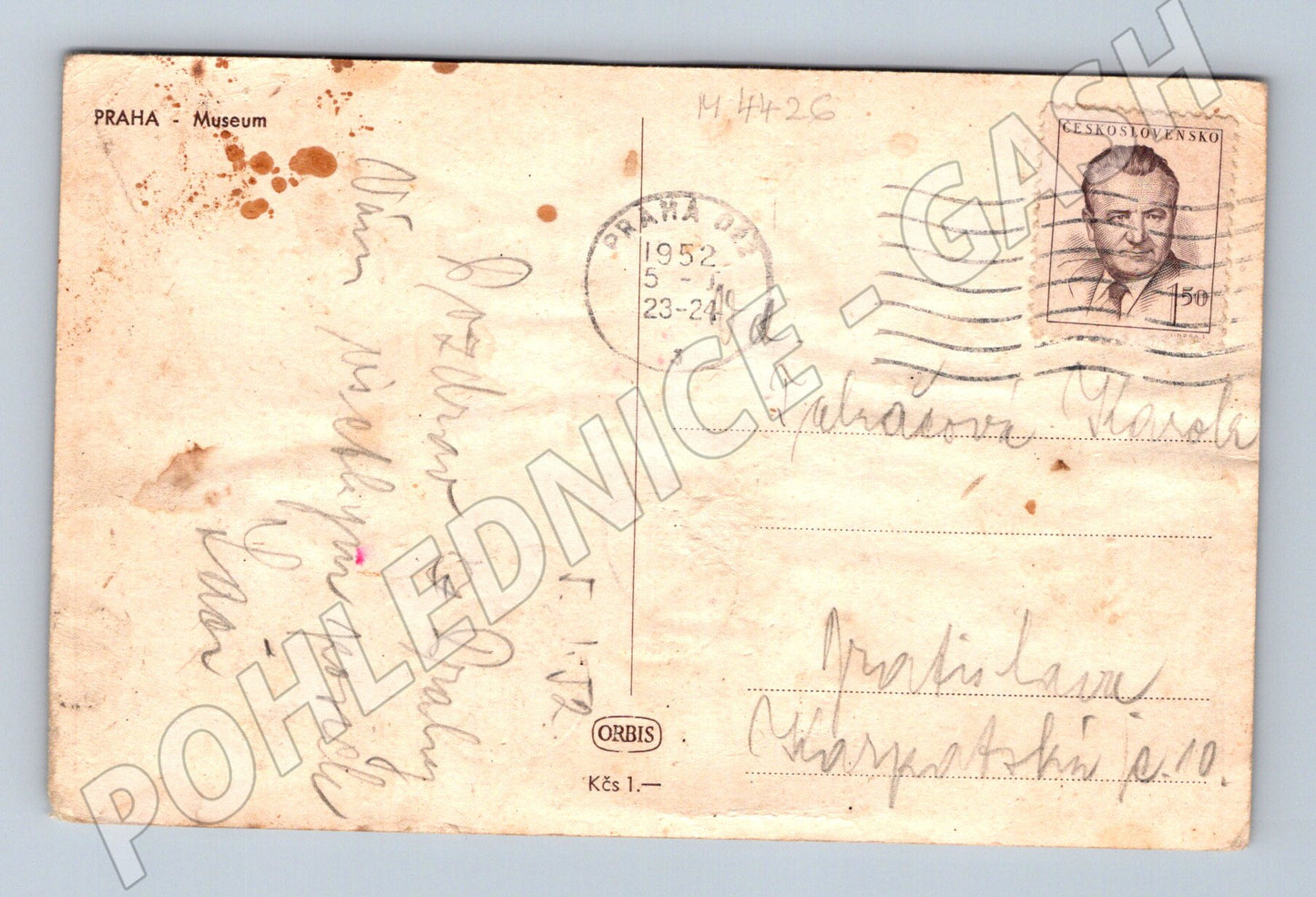 Pohlednice Praha Národní muzeum (M4426)