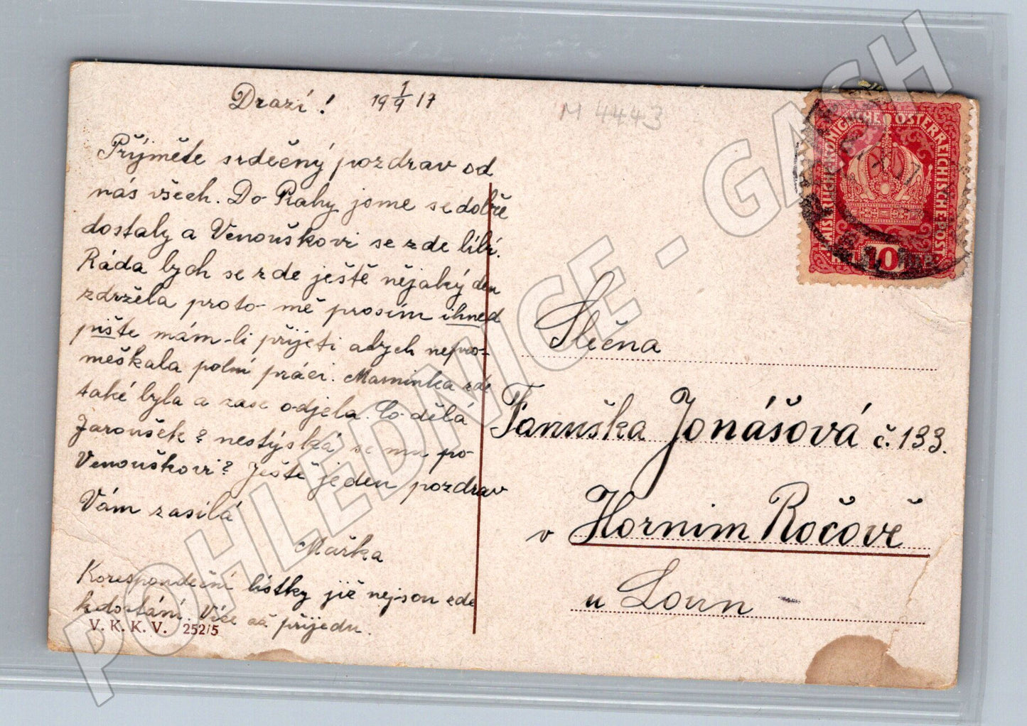 Pohlednice Praha Riegrovo nábřeží kolorovaná (M4443)