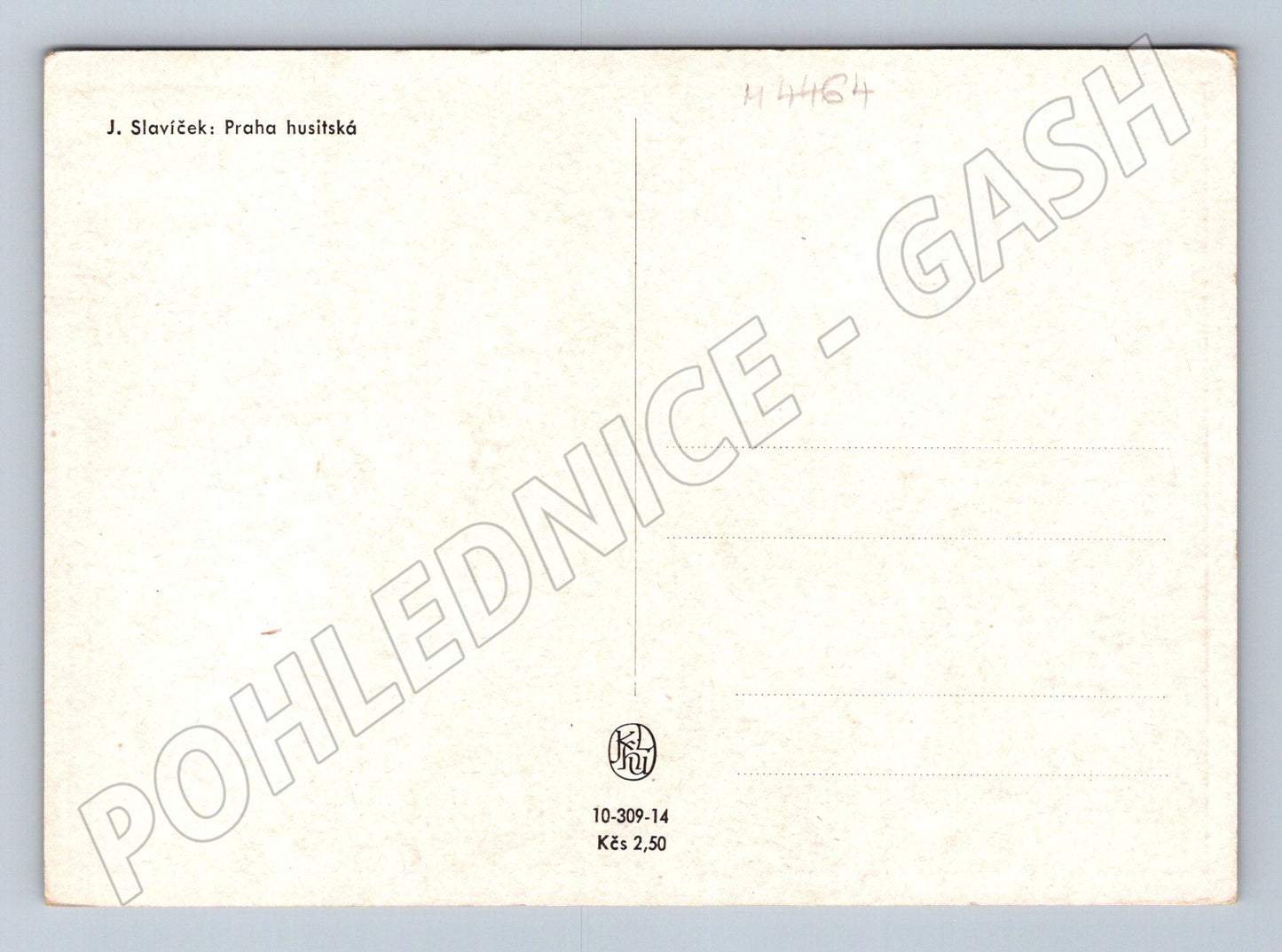 Pohlednice Praha husitská J Slavíček (M4464)