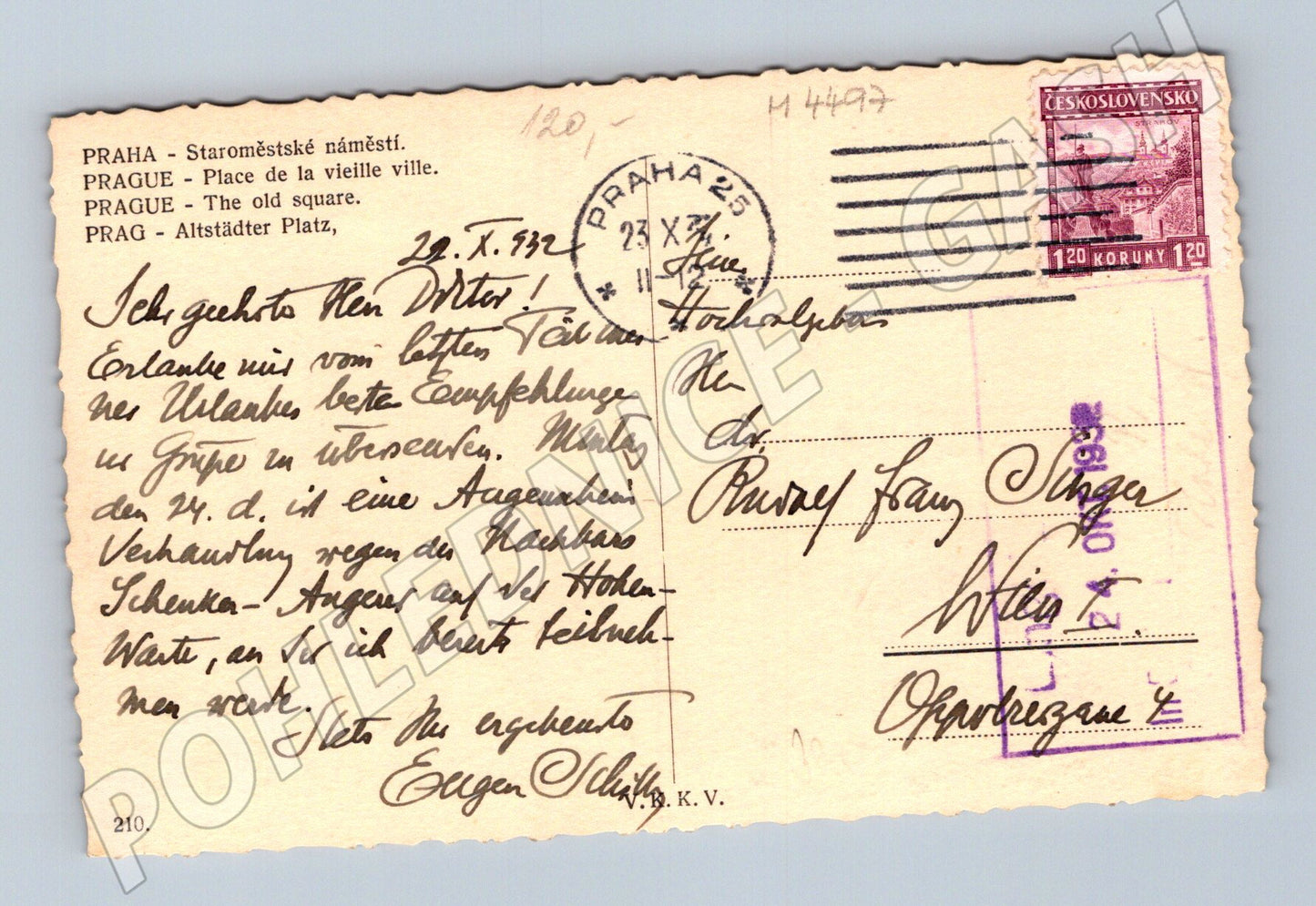 Pohlednice Praha Staroměstské náměstí 1932 (M4497)