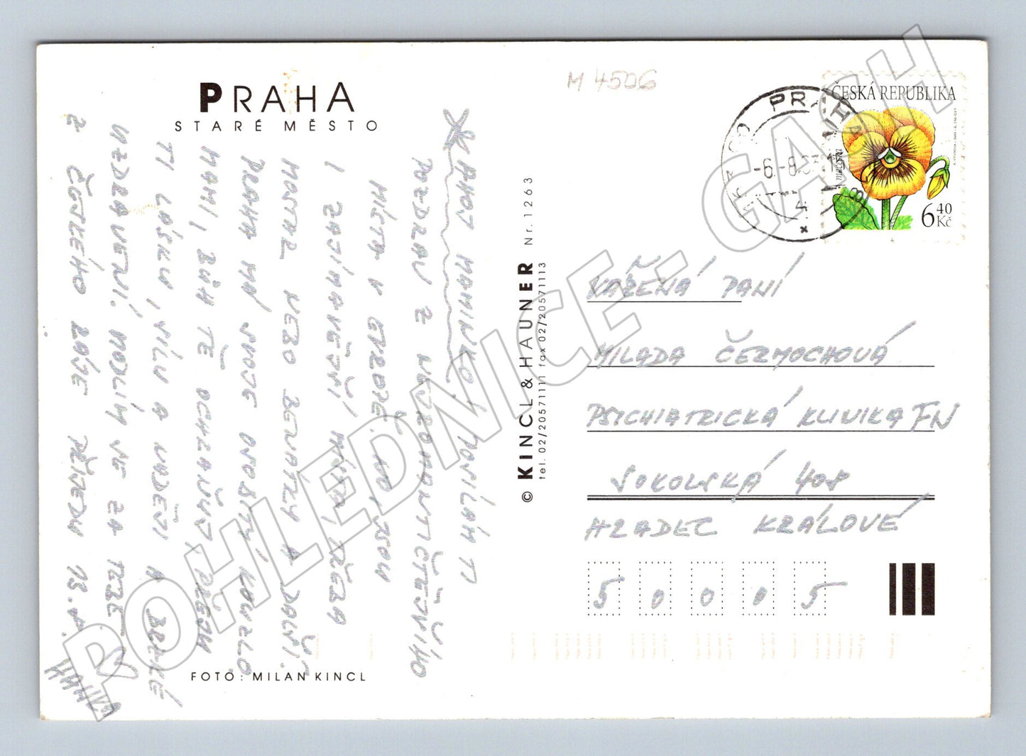 Postcard Prague Old Town Týn Church (M4506)