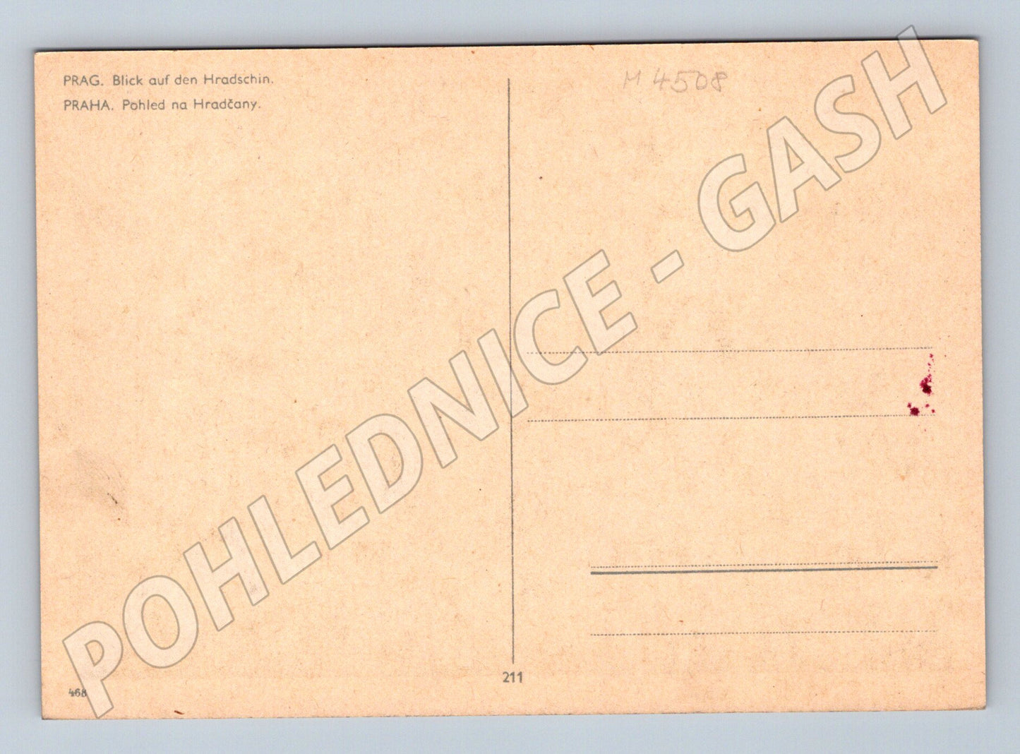 Pohlednice Praha Hradčany černobílý motiv (M4508)