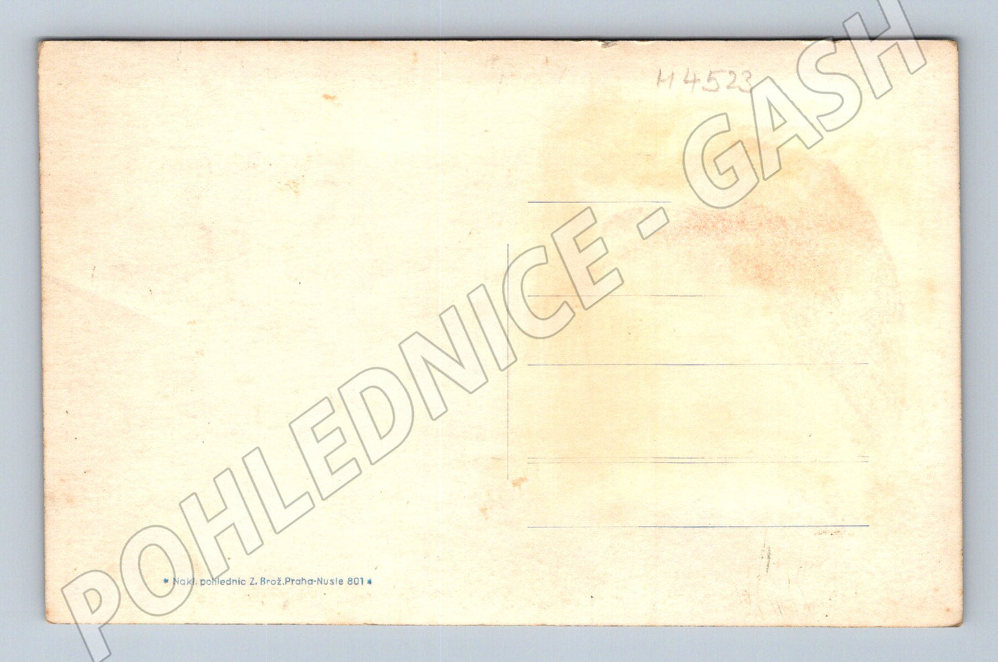 Postcard Prague Charles Bridge and Hradcany (M4523)