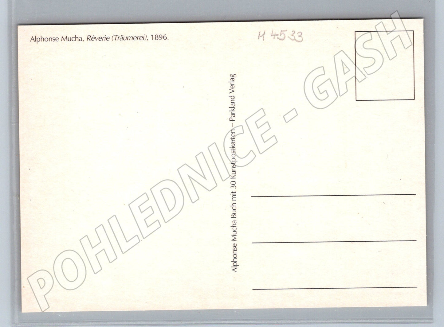 Pohlednice Alfons Mucha Reverie secesní (M4533)