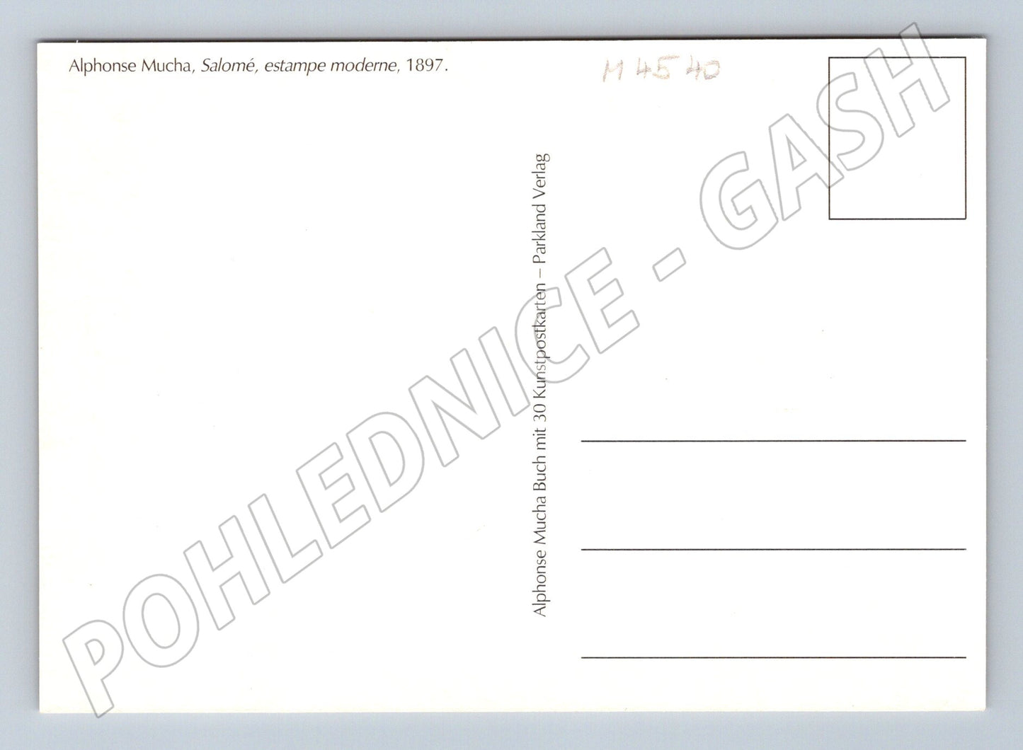 Postcard Alfons Mucha Salomé Art Nouveau (M4540)