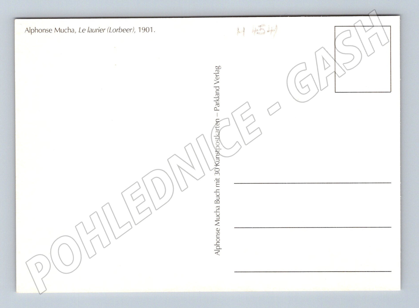 Pohlednice Alfons Mucha Le Laurier secesní (M4541)