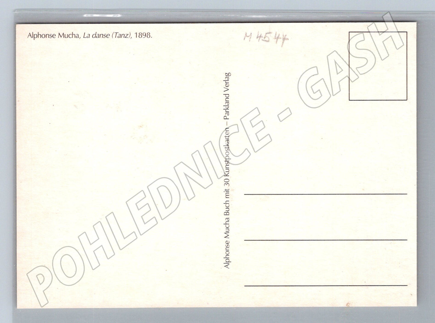 Pohlednice Alfons Mucha La Danse secesní (M4544)