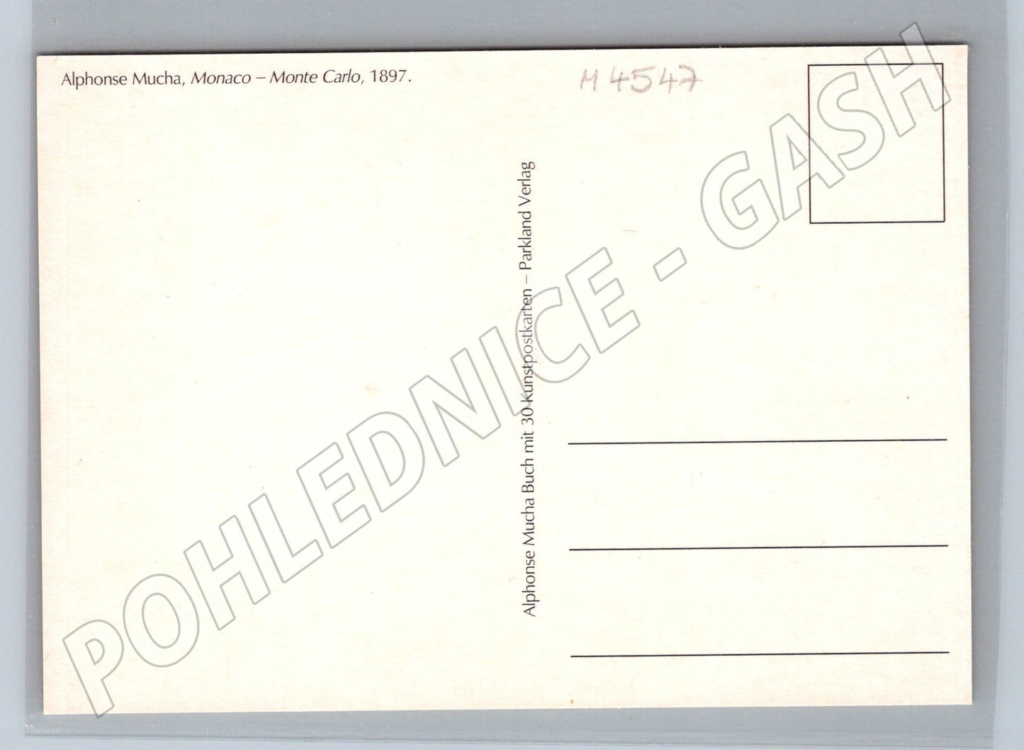 Pohlednice Alfons Mucha Monaco–Monte Carlo (M4547)