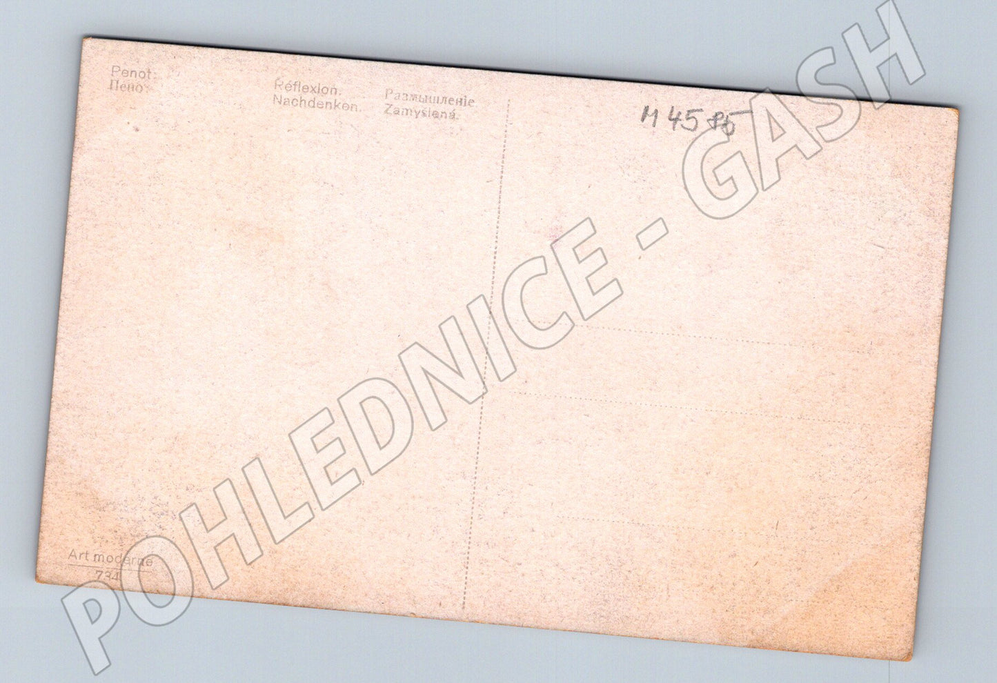 Pohlednice akt Penot ležící žena (M4585)