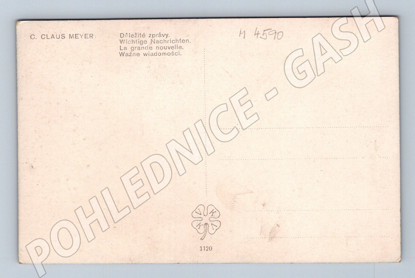 Pohlednice C Claus Meyer interiér (M4590)