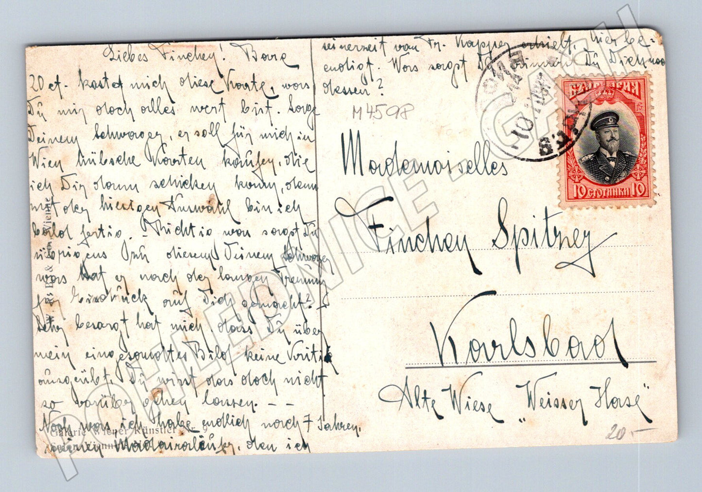 Pohlednice Rudolf Fuchs orientální motiv (M4598)