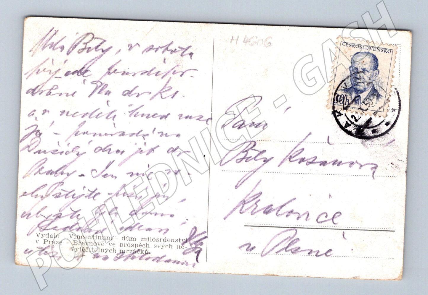 Pohlednice vesnický kostelík ČR (M4606)