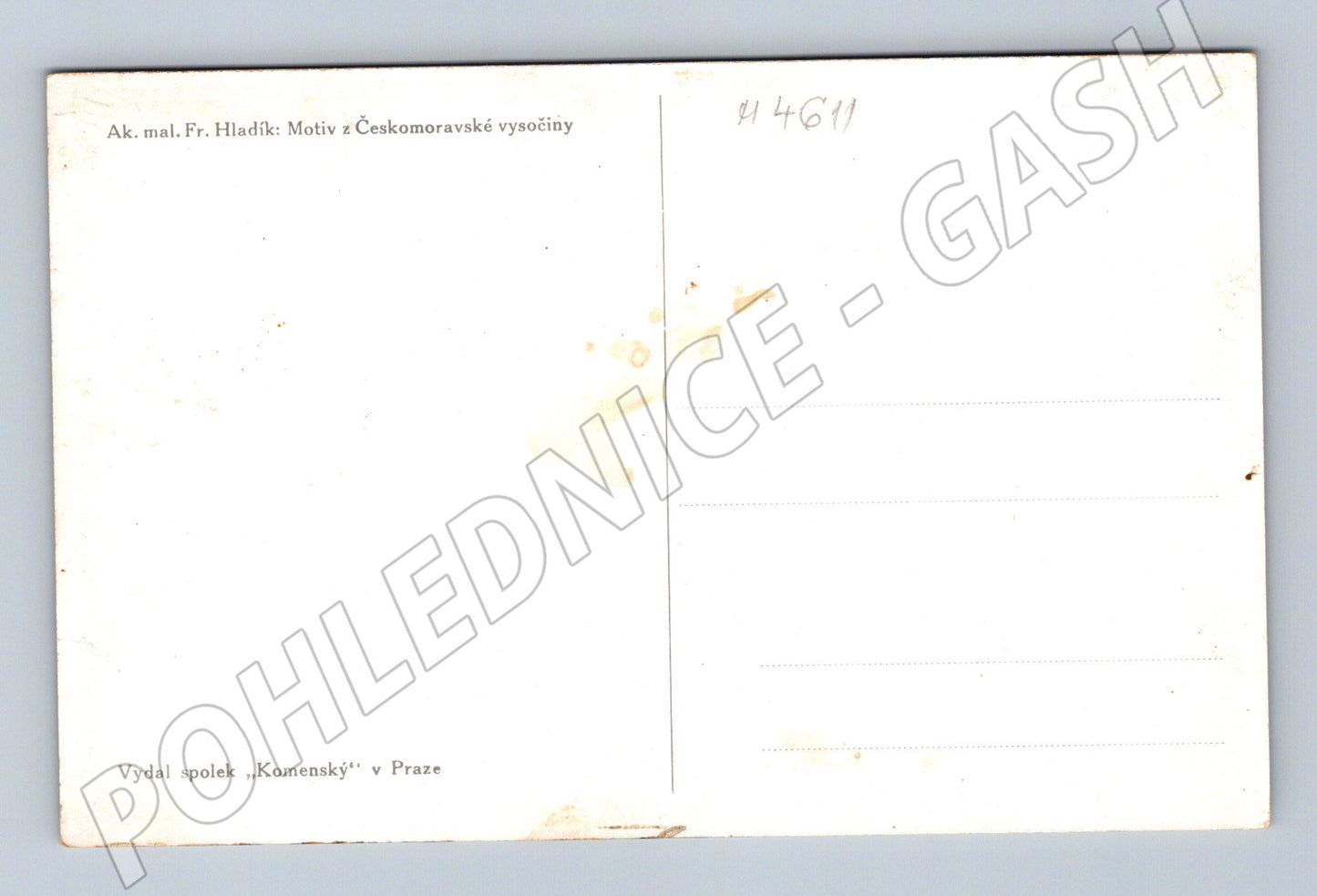 Pohlednice Hladík motiv Vysočina (M4611)