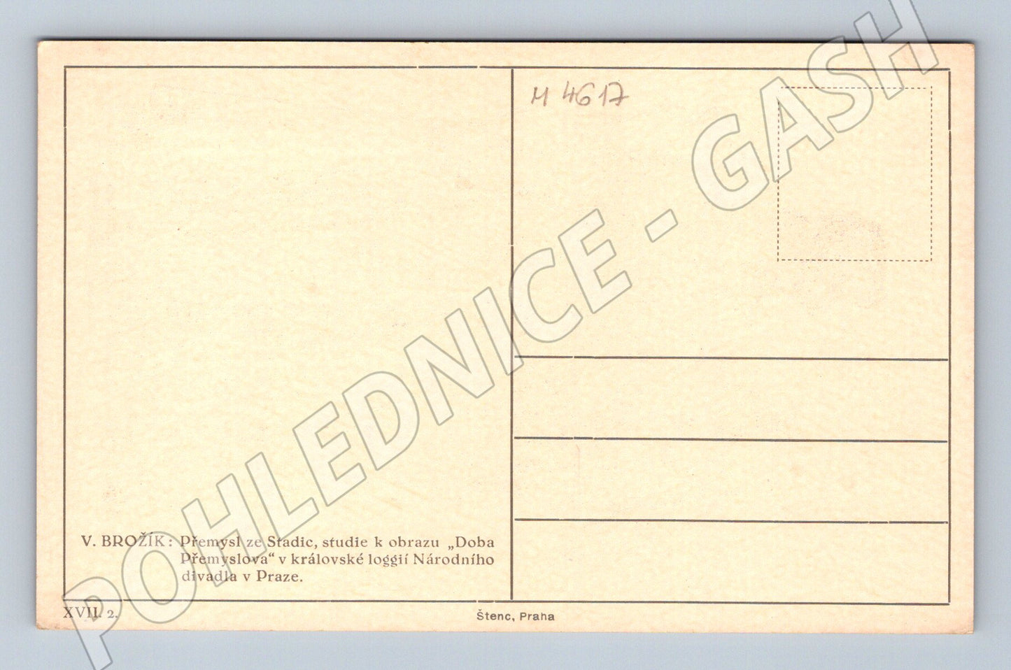 Pohlednice Přemysl ze Stadic Brožík (M4617)