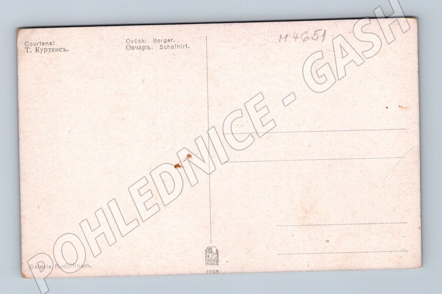Pohlednice Ovčák T Courtens (M4651)