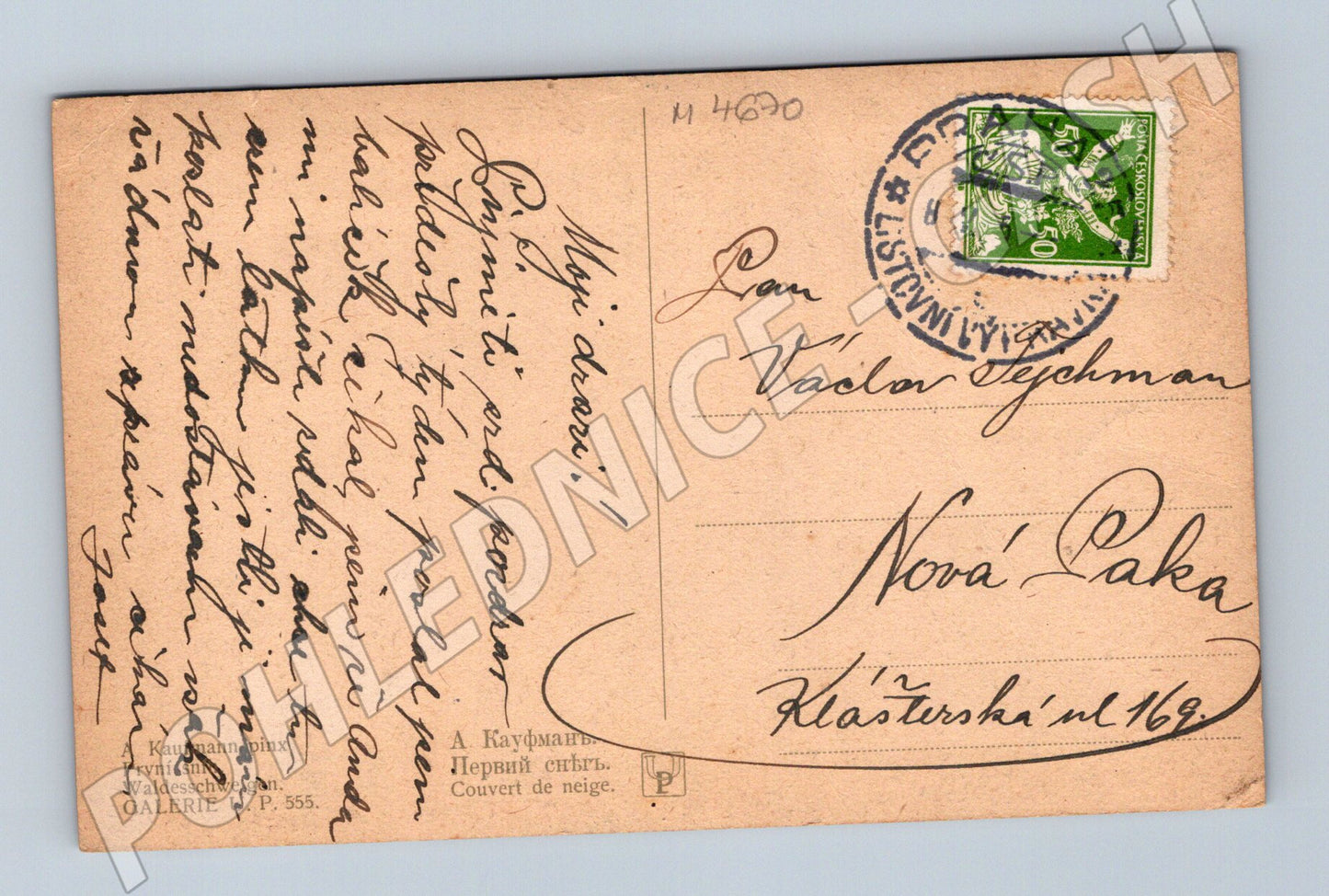 Pohlednice zasněžená krajina ČR (M4670)