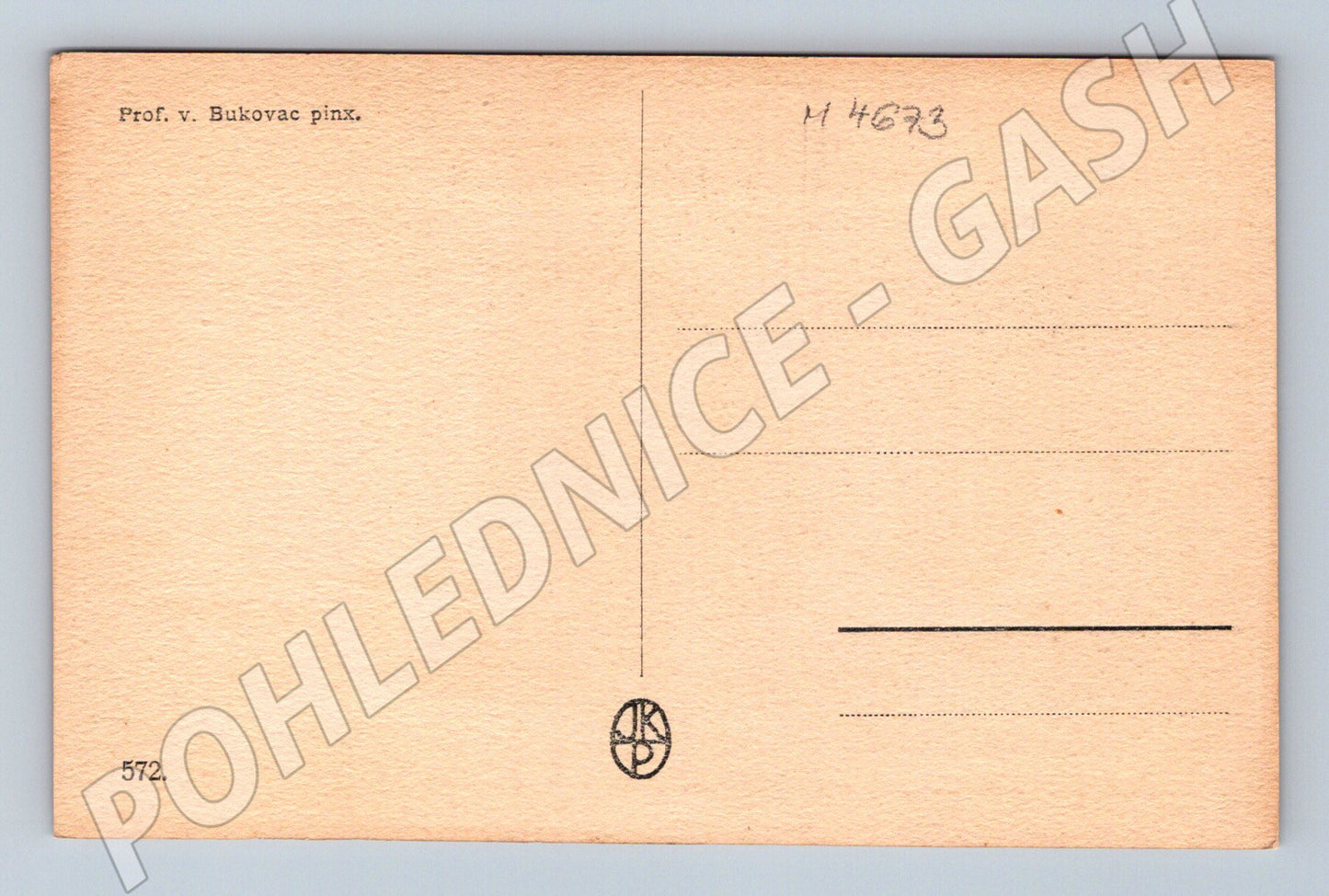 Pohlednice Bukovac Pět cítění (M4673)