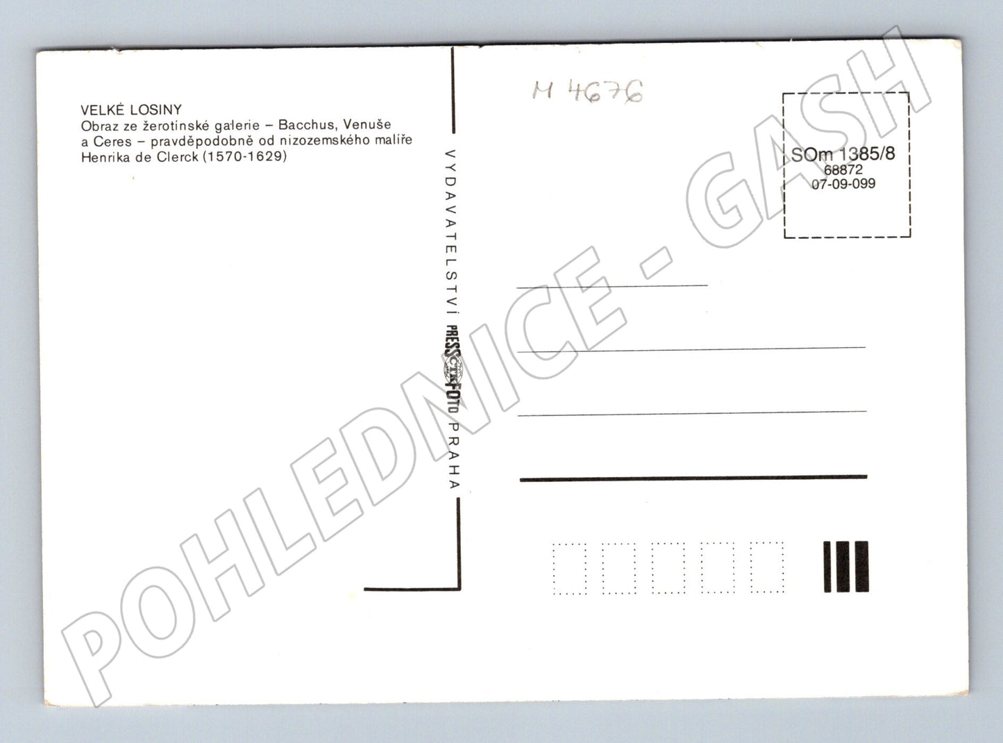 Pohlednice Velké Losiny Bacchus Venuše (M4676)