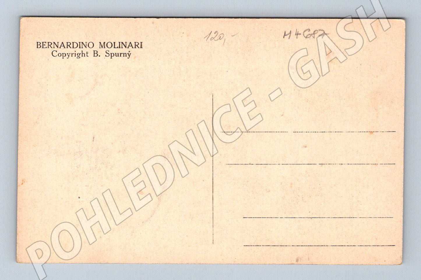 Pohlednice Bernardino Molinari Spurný (M4687)