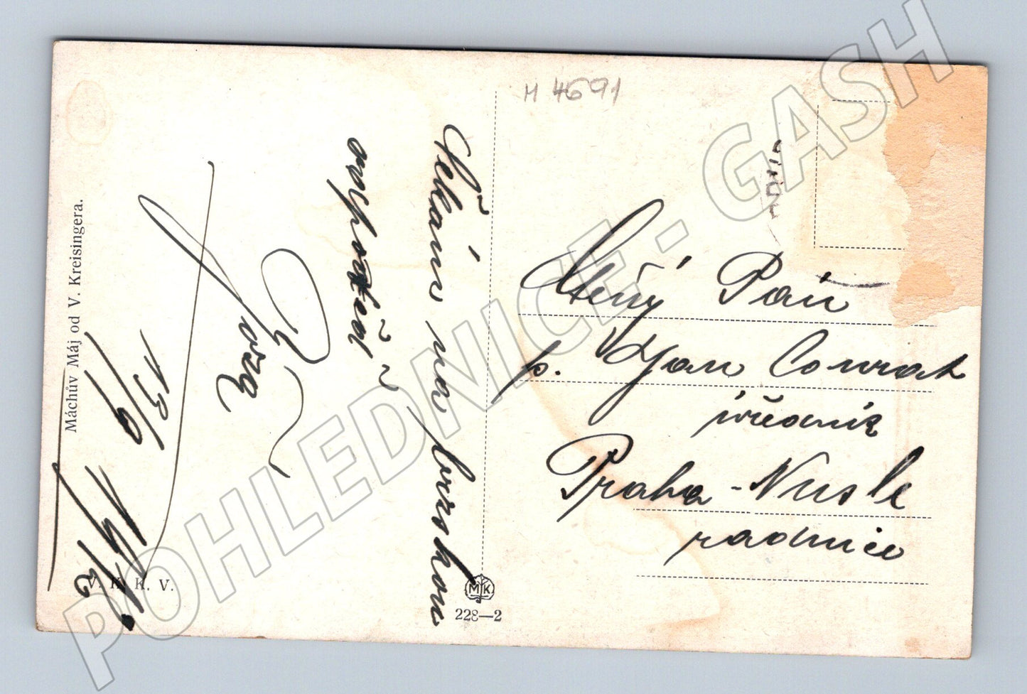 Pohlednice Mácha Máj malířský motiv (M4691)