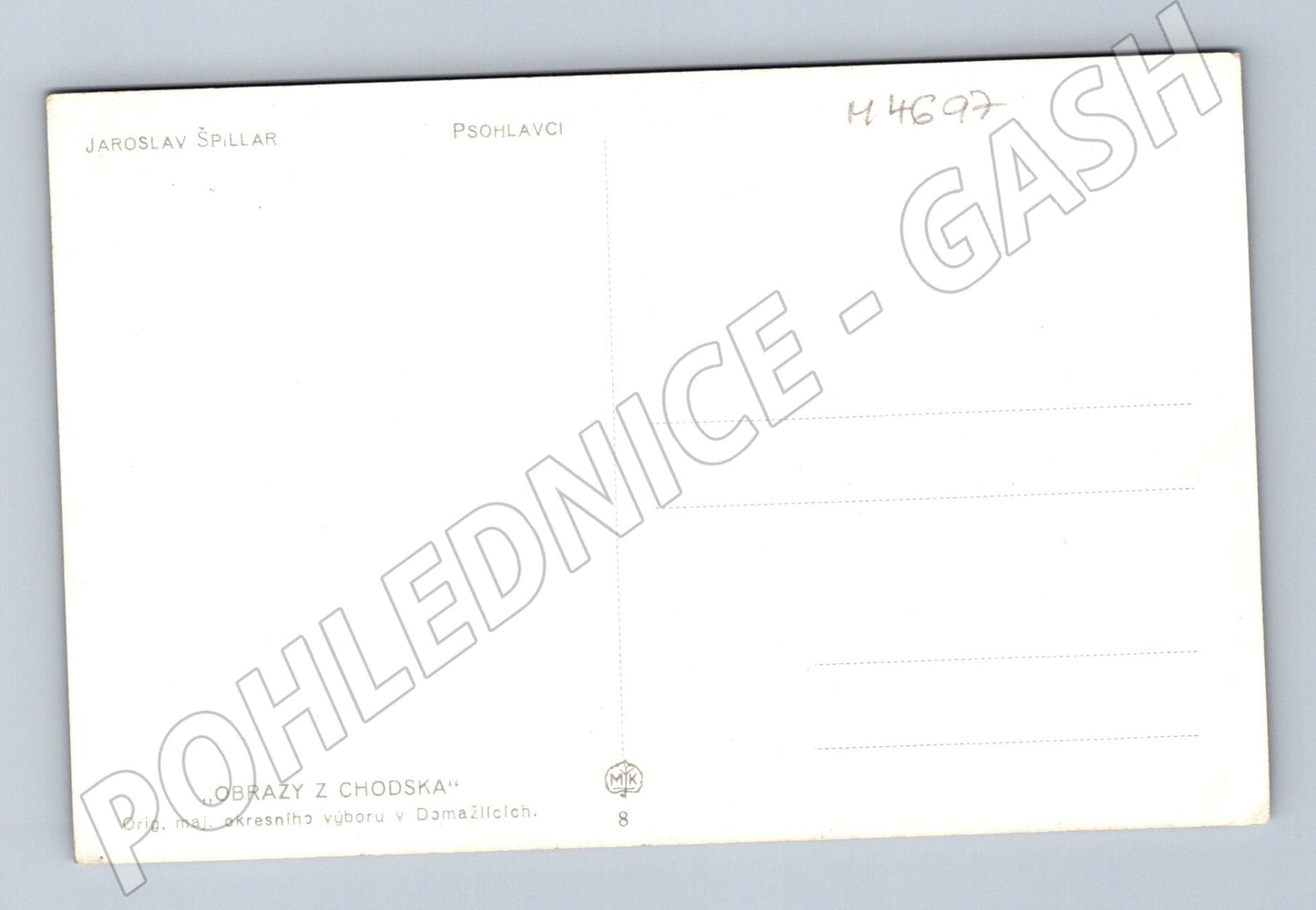 Pohlednice Jaroslav Špillar Psohlavci (M4697)