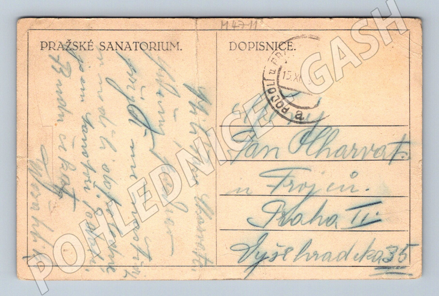 Postcard Prague Sanatorium South Side (M4711)