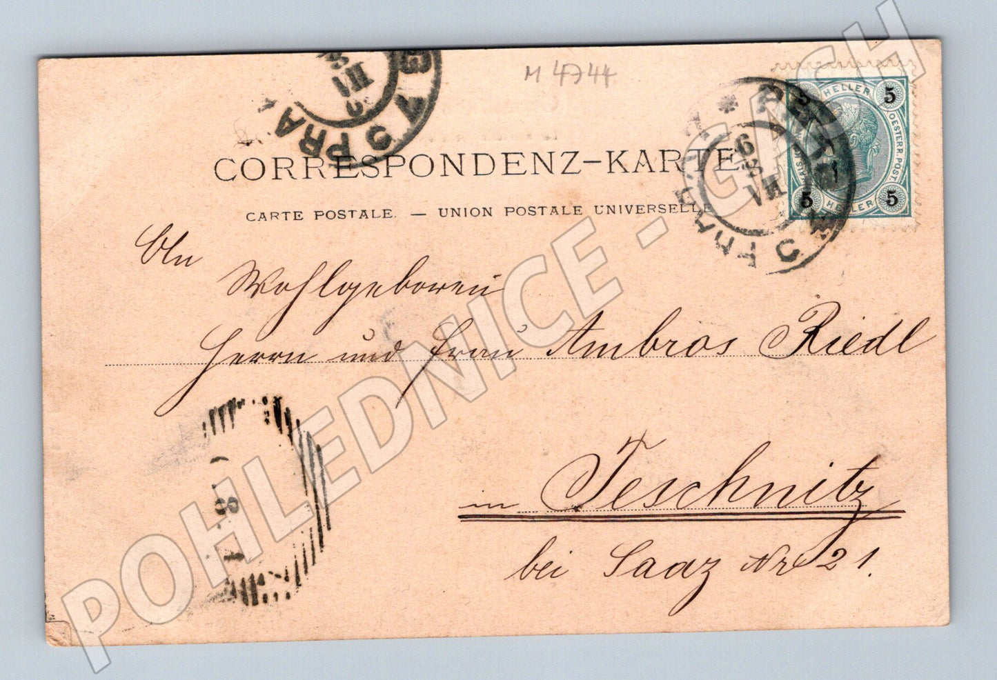 Postcard Gruss aus Prag Prague Castle (M4744)