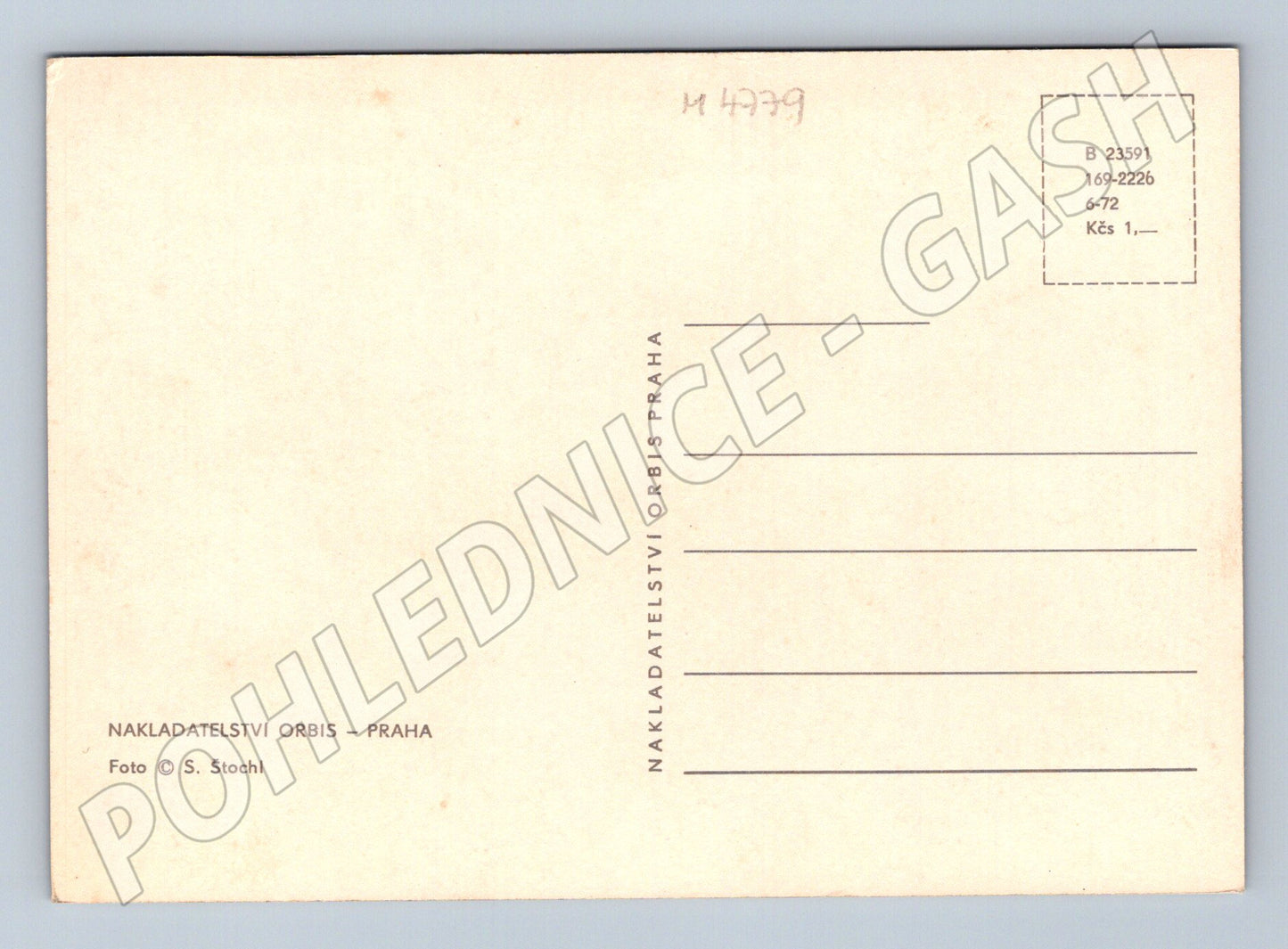 Postcard Czech landscape meadow and forests Orbis (M4779)
