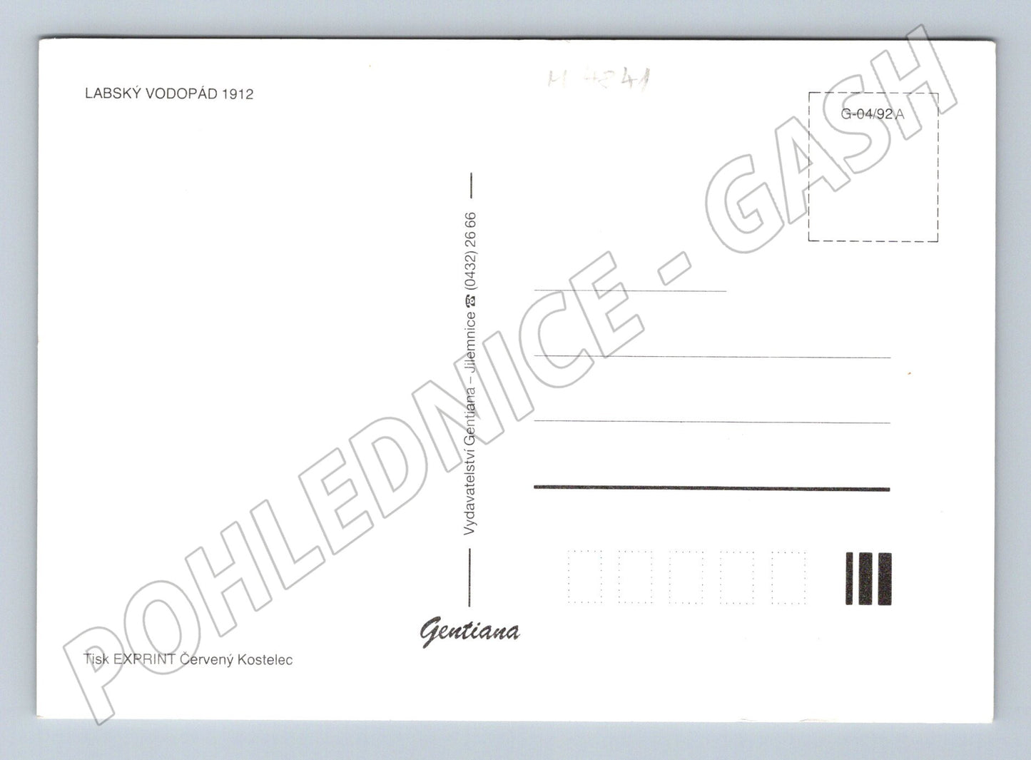 Postcard Elbe Waterfall Giant Mountains (M4841)