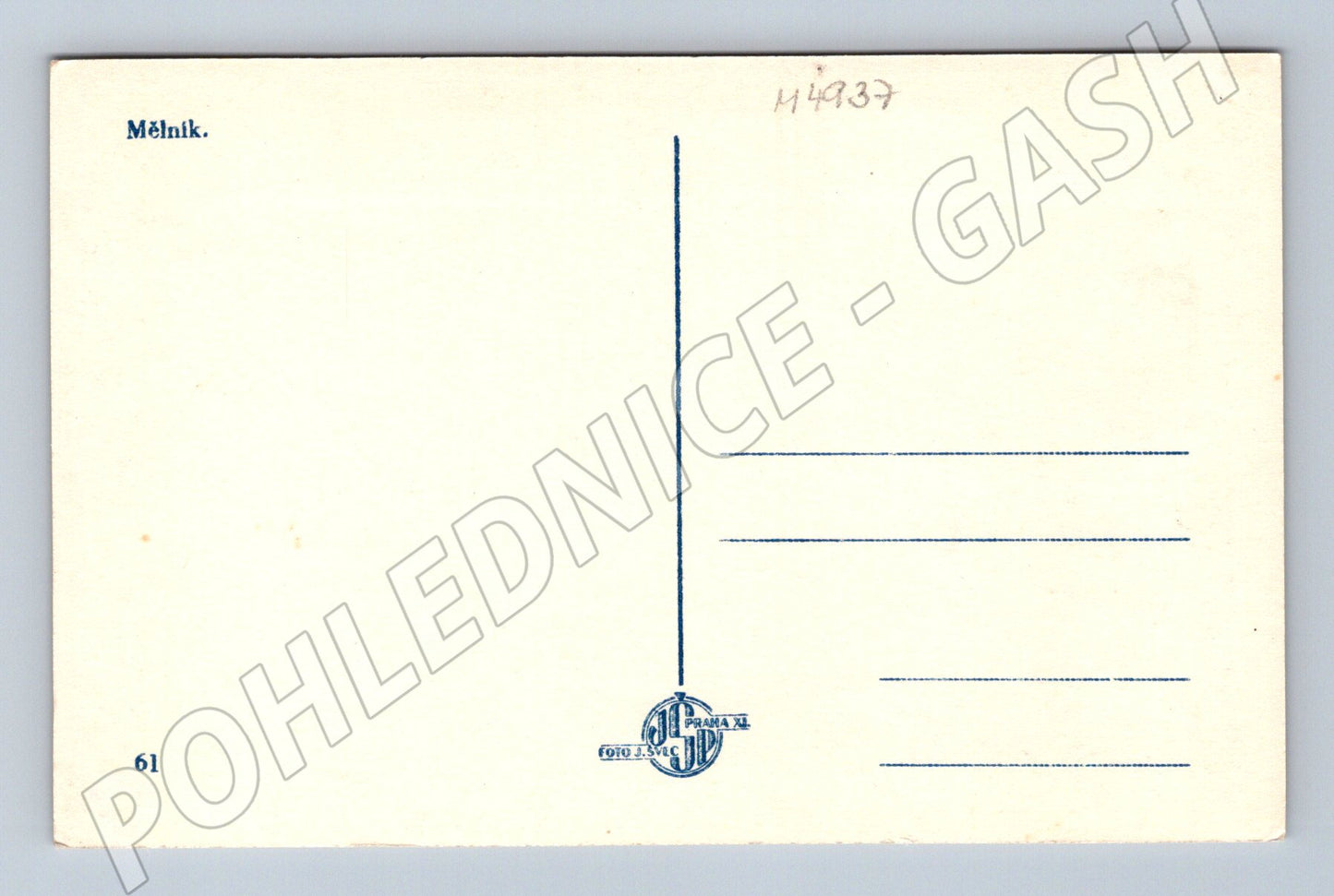 Postcard Mělník winery Labe (M4937)