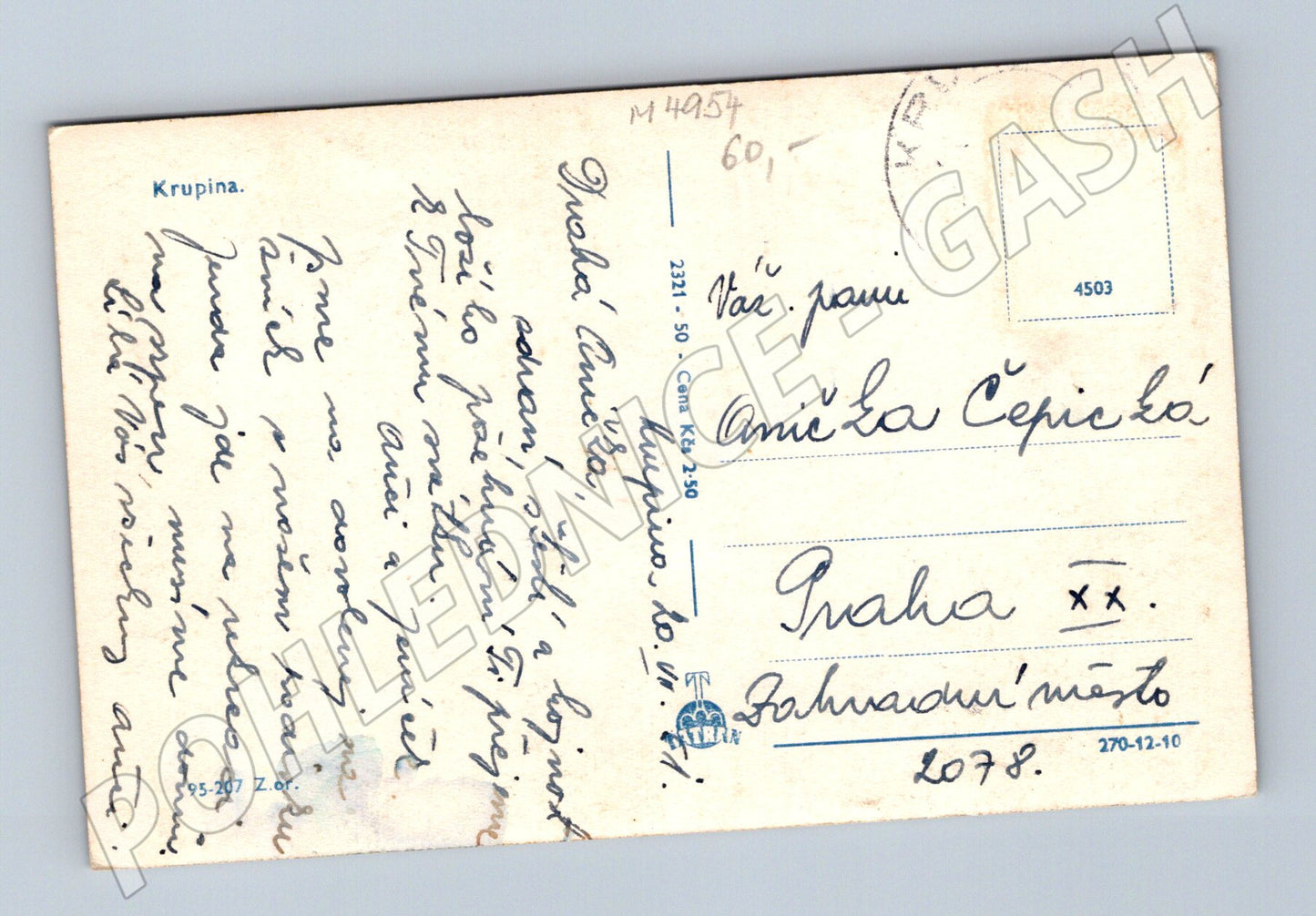 Postcard Krupina old (M4954)