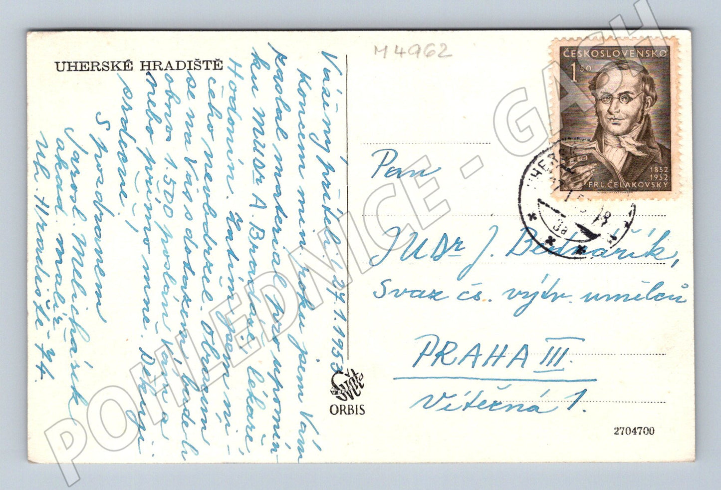 Postcard Uherské Hradiště historical (M4962)